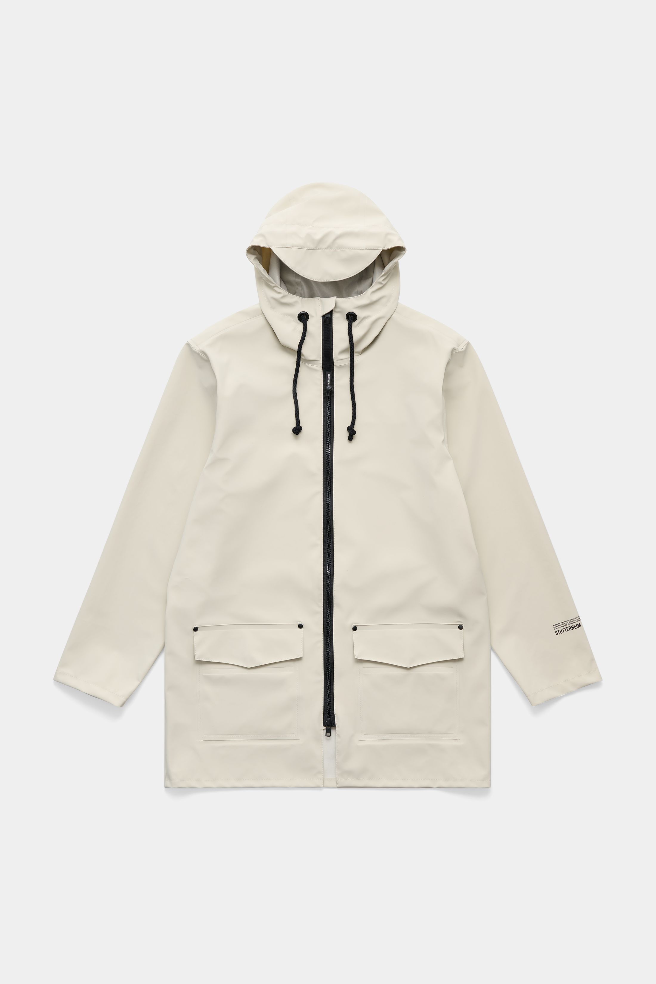 stutterheim stockholm patch raincoat pelican women jackets raincoats