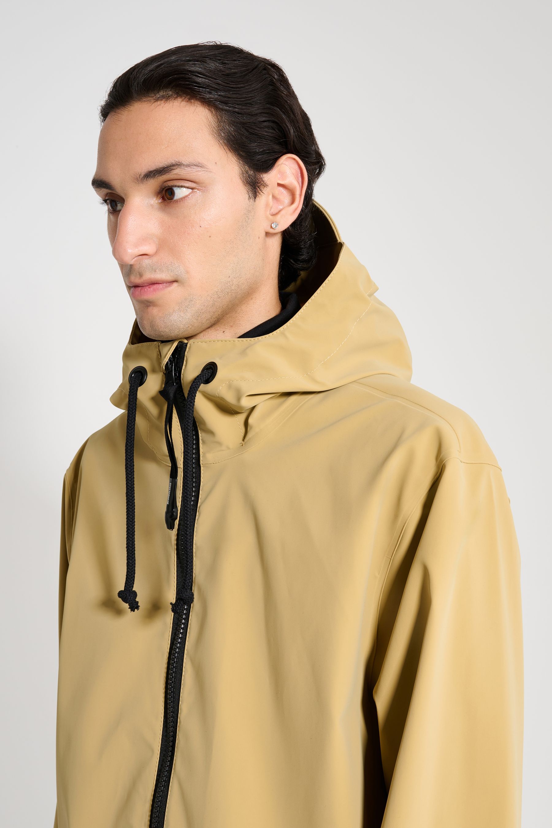 stutterheim stockholm patch sand men jackets raincoats