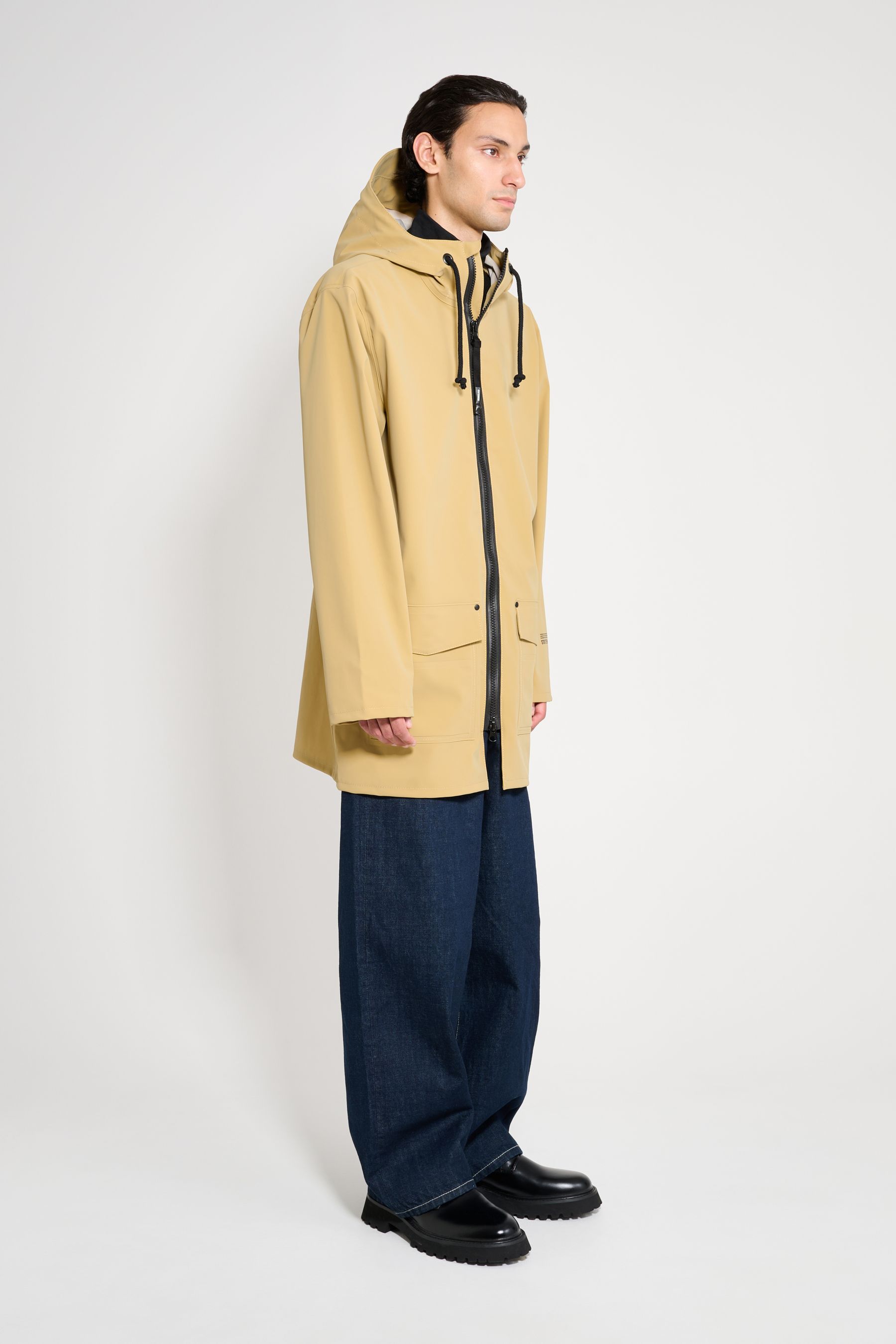 stutterheim stockholm patch sand men jackets raincoats