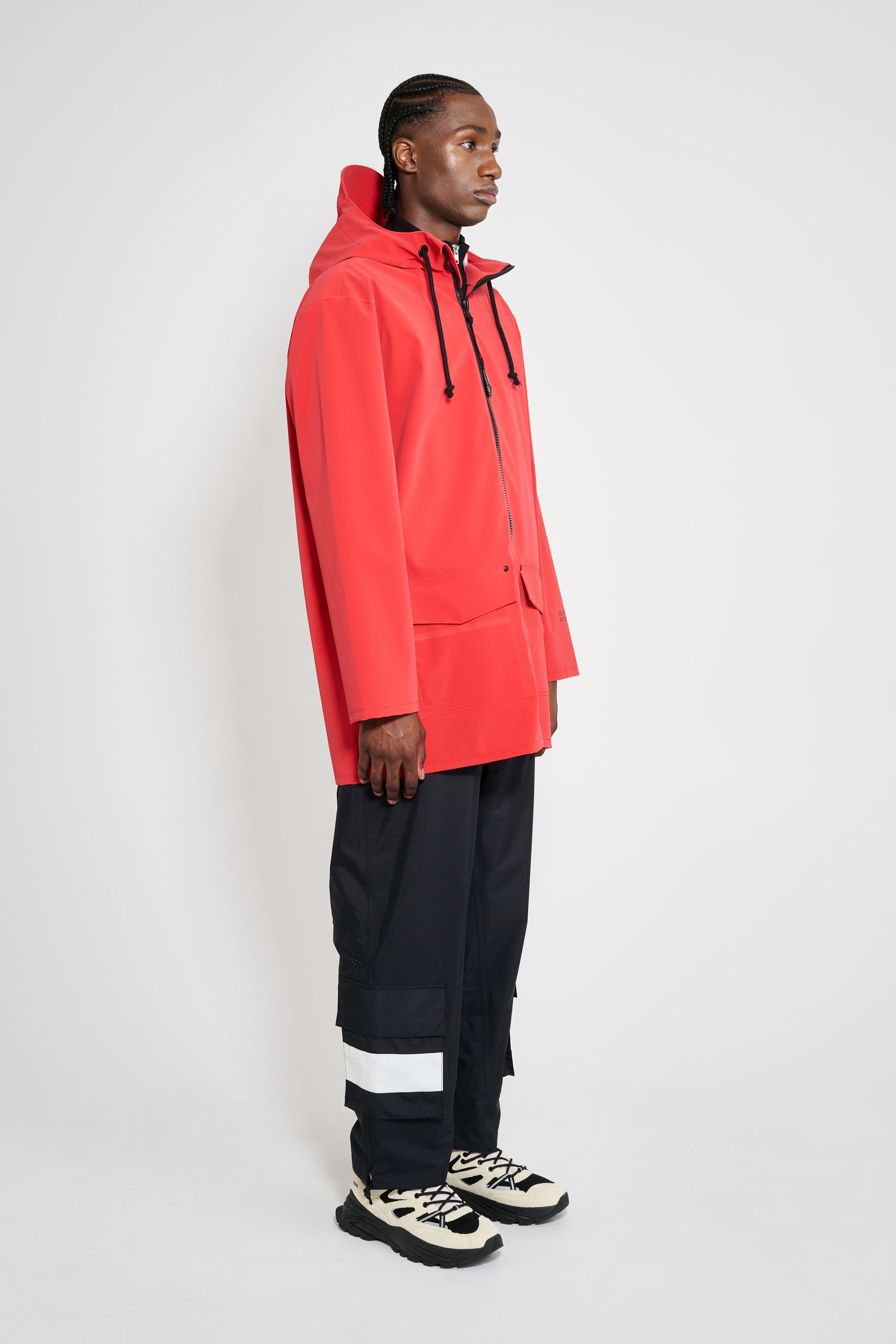 stutterheim stockholm patch washed red men jackets raincoats