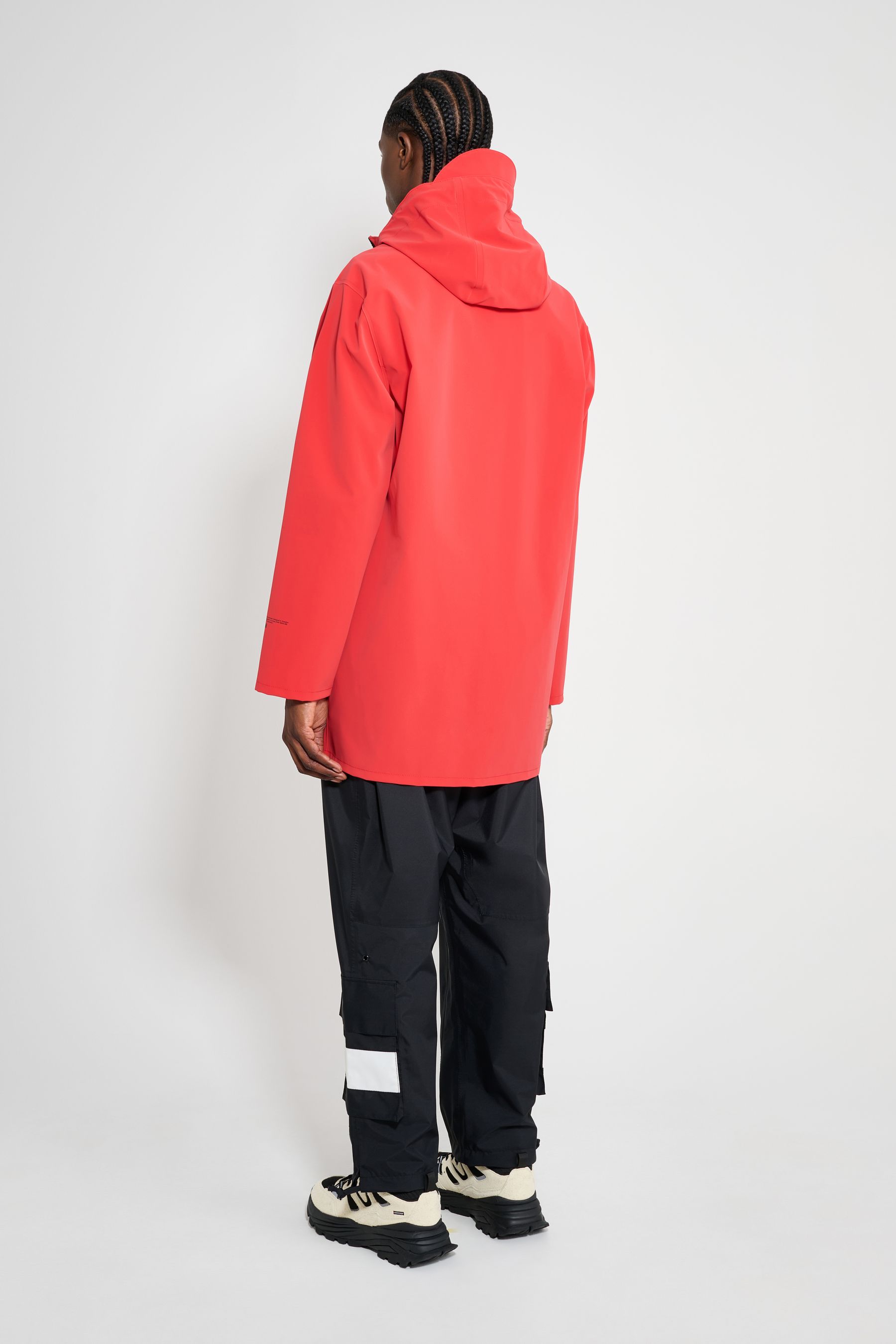 stutterheim stockholm patch washed red men jackets raincoats