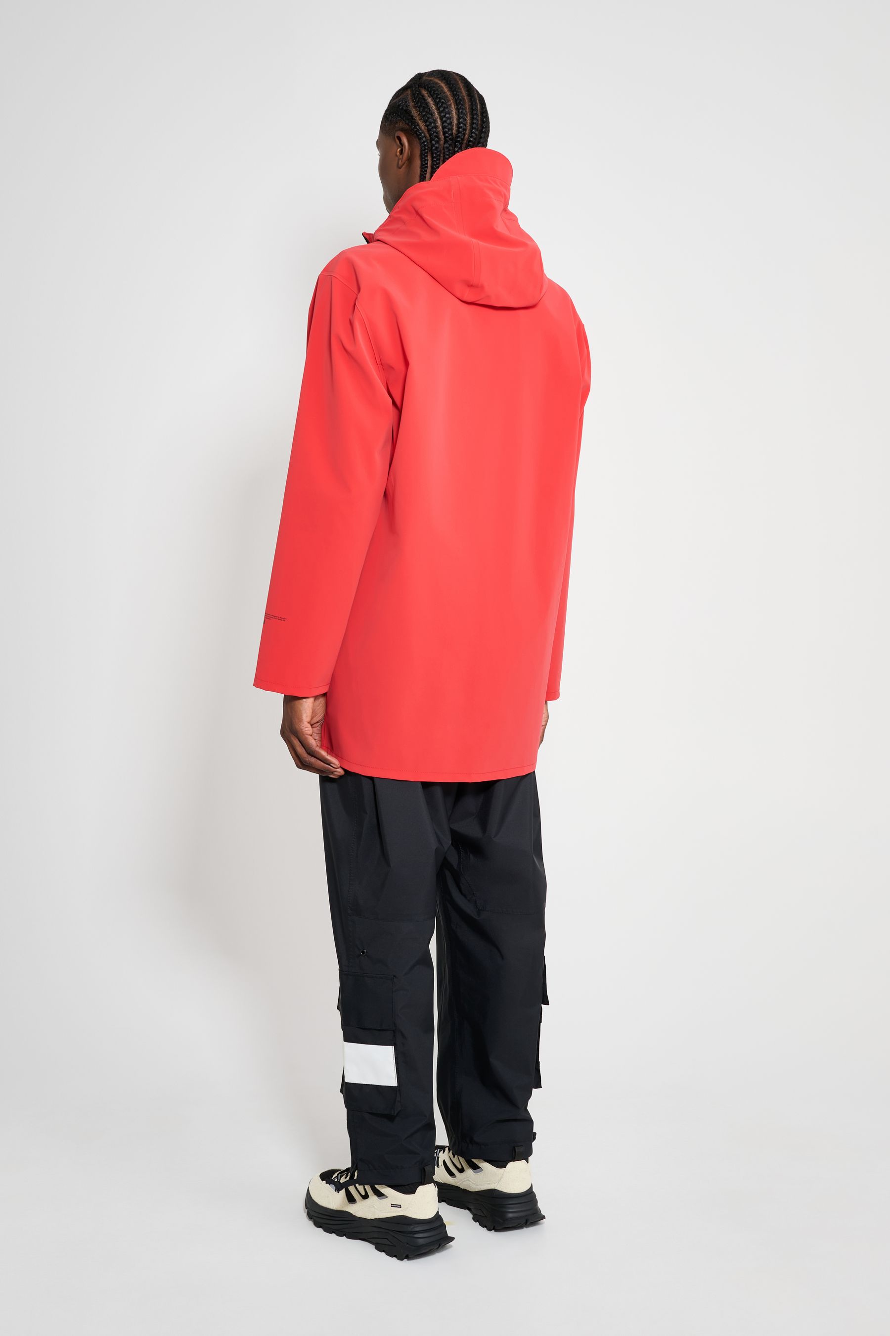stutterheim stockholm patch washed red men jackets raincoats