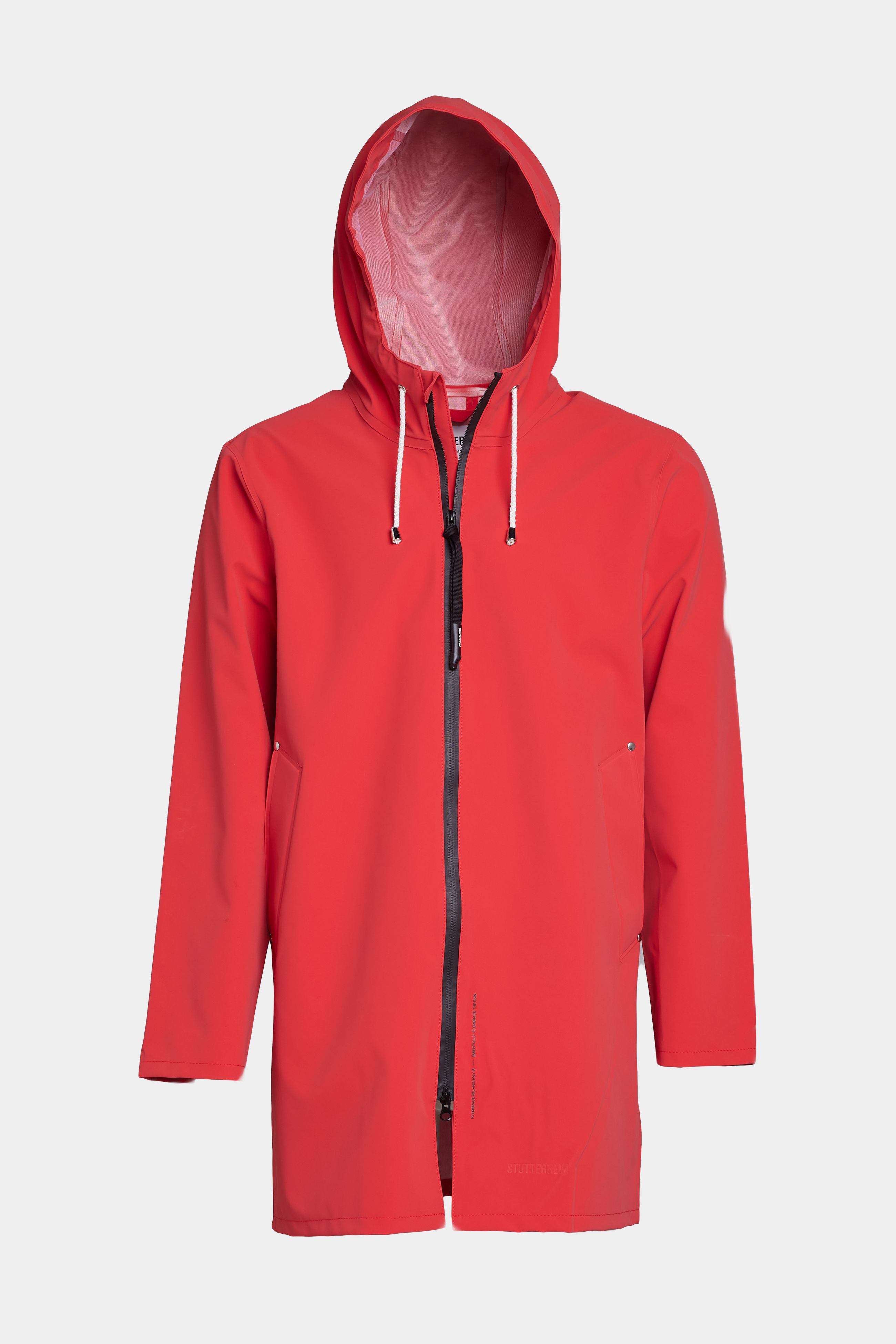 stutterheim stockholm patch washed red men jackets raincoats