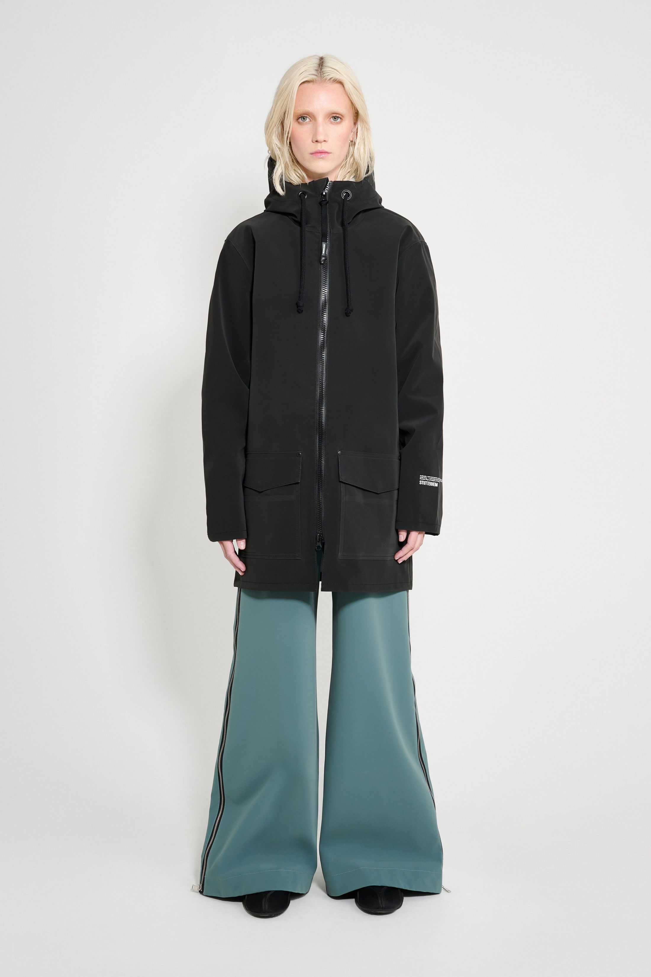 stutterheim stockholm patch black women jackets