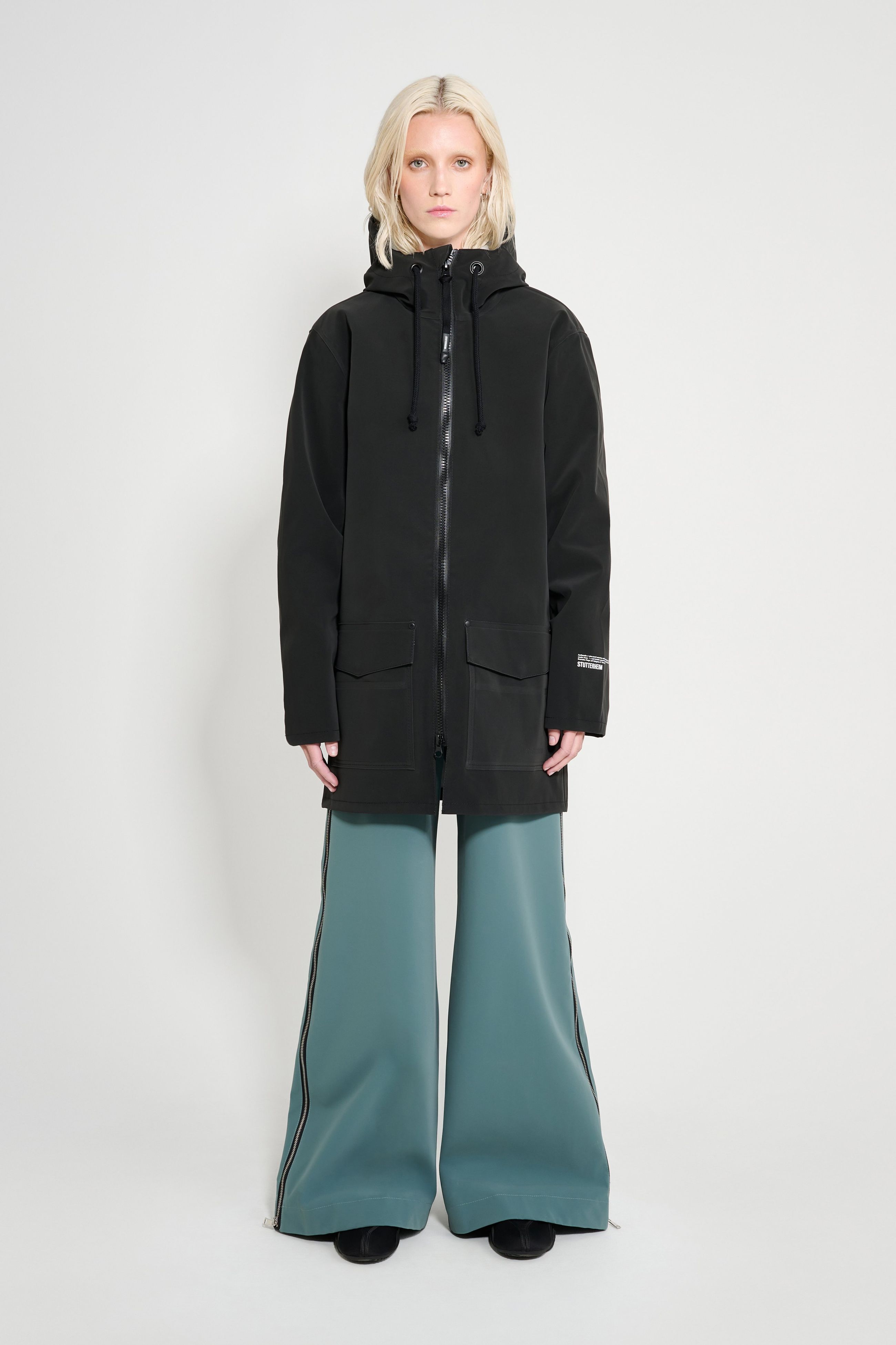 stutterheim stockholm patch black women jackets