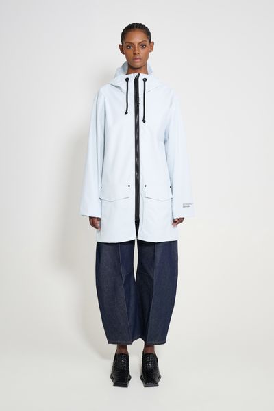 Stockholm Patch Raincoat Frost Grey | STUTTERHEIM US