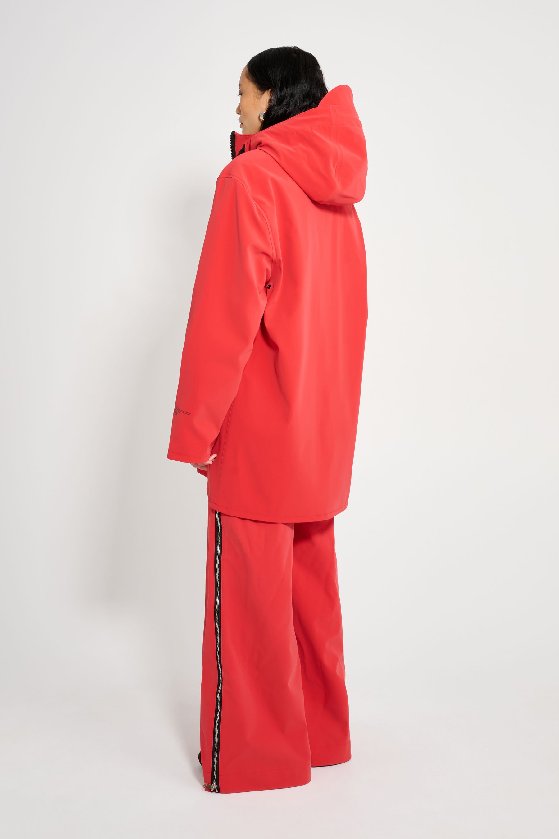 stutterheim stockholm patch washed red women jackets raincoats