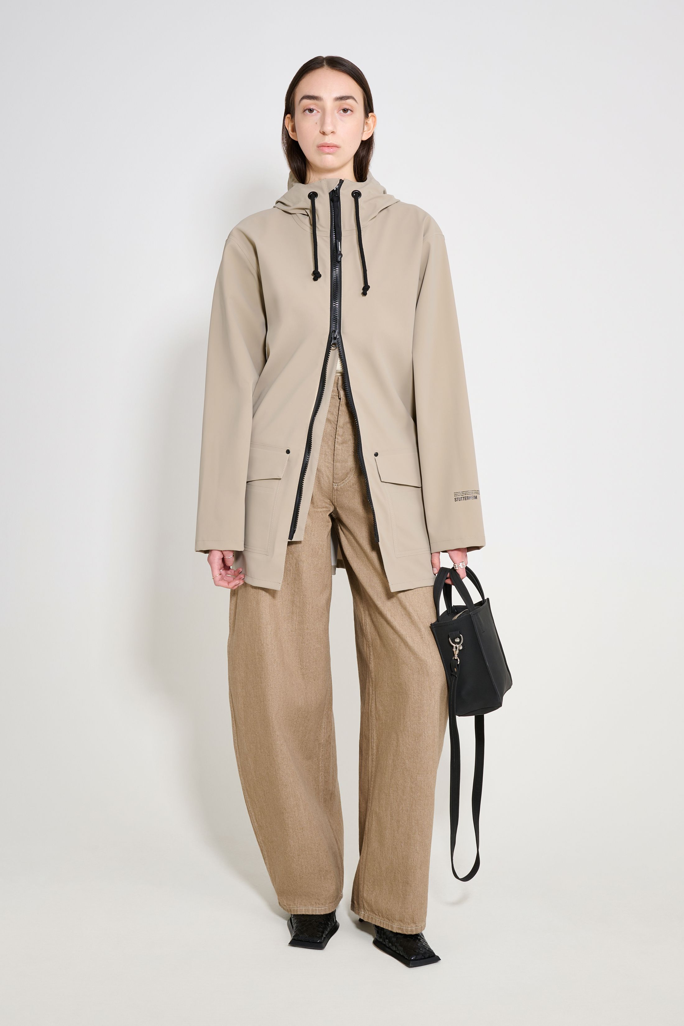 stutterheim stockholm patch raincoat potato women jackets raincoats