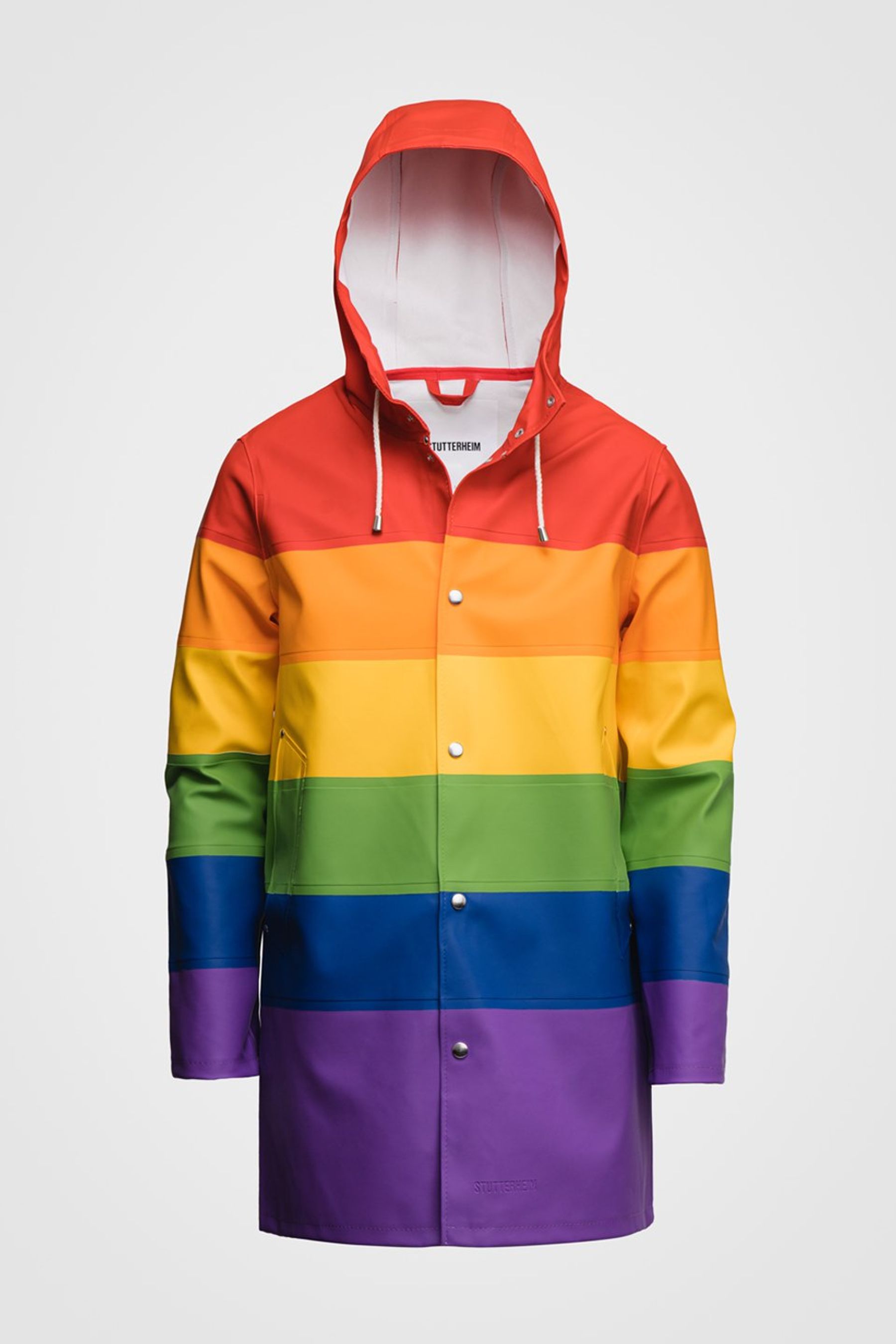 stutterheim stockholm raincoat rainbow men jackets raincoats