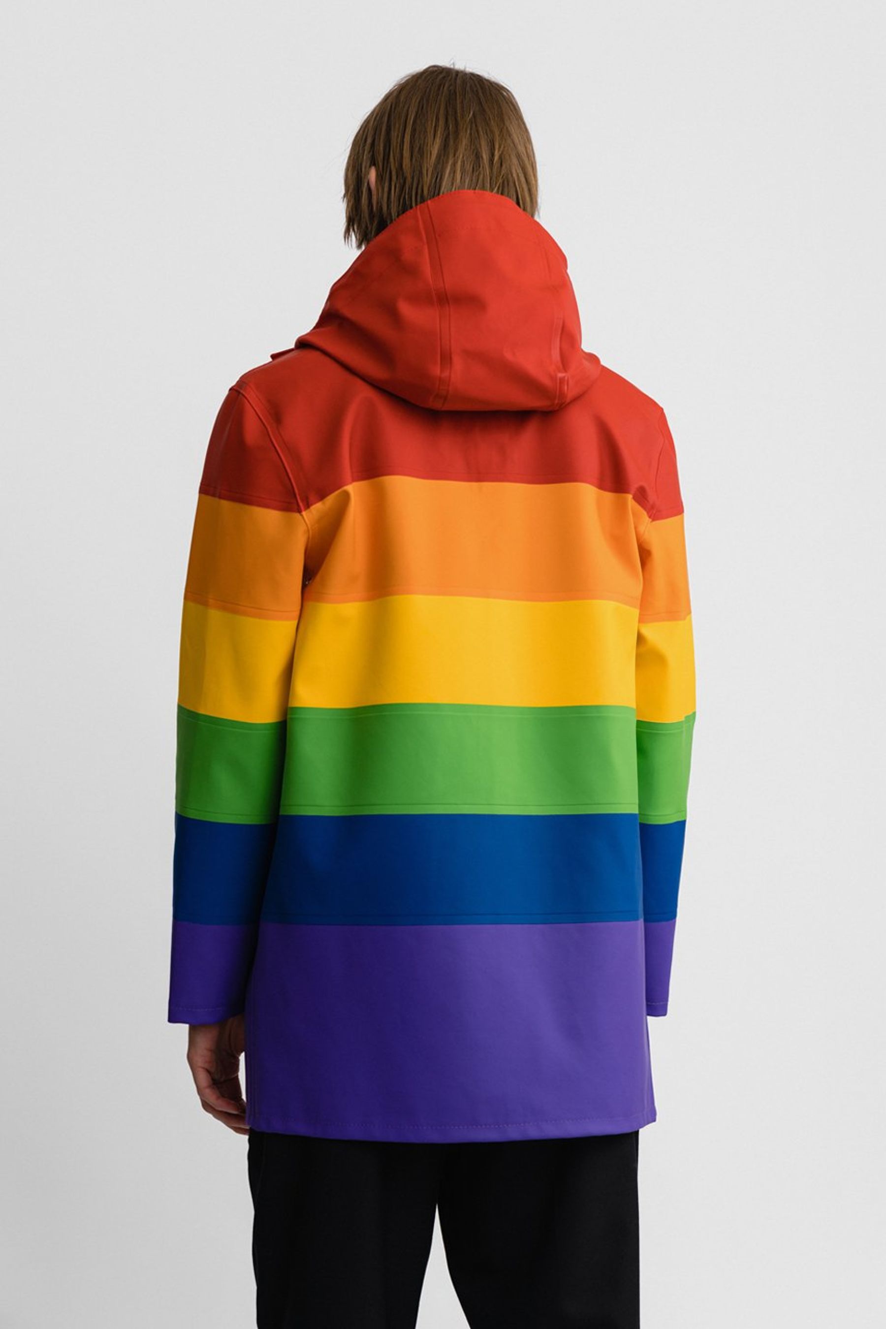 stutterheim stockholm raincoat rainbow men jackets raincoats