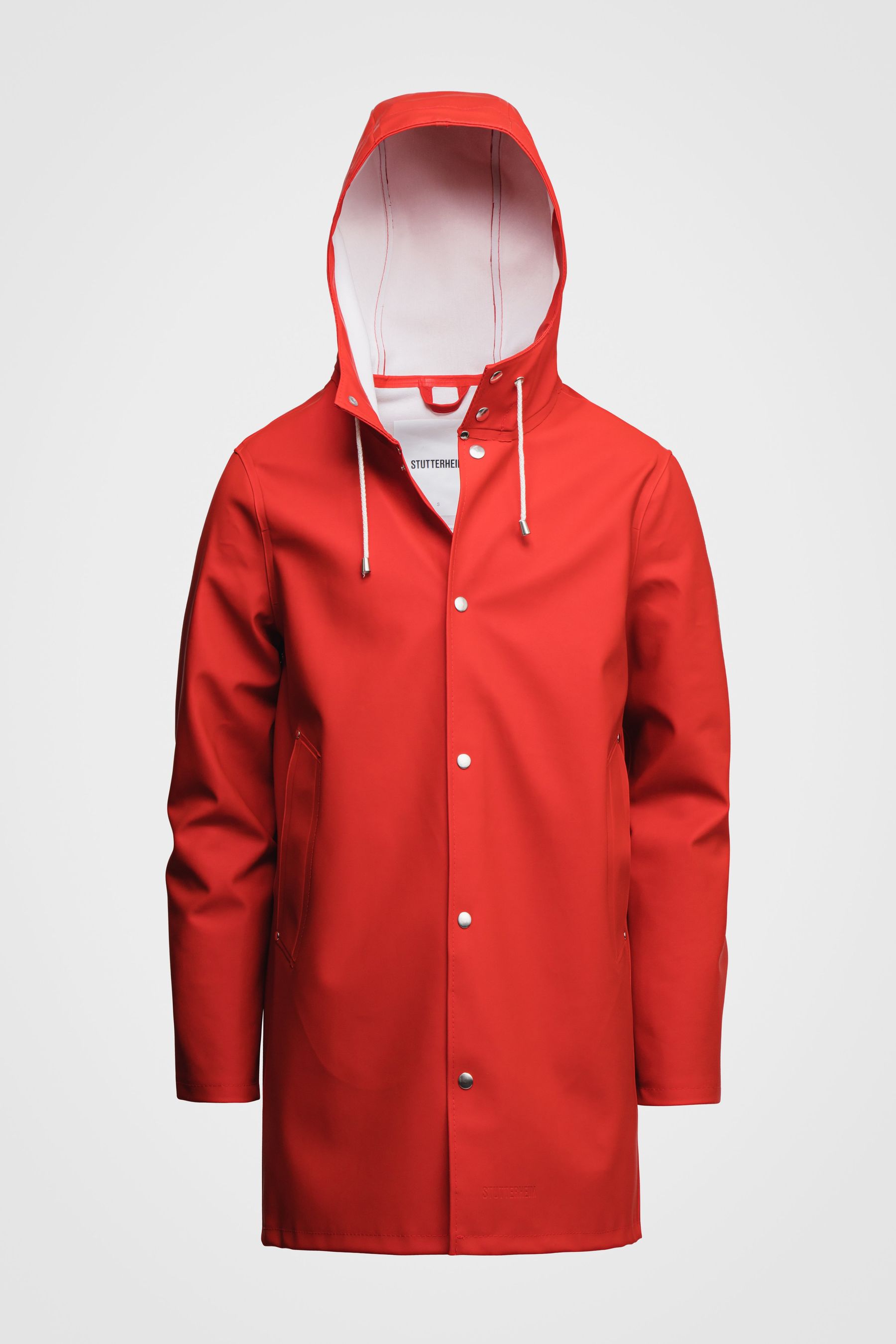 stutterheim stockholm raincoat red men jackets raincoats