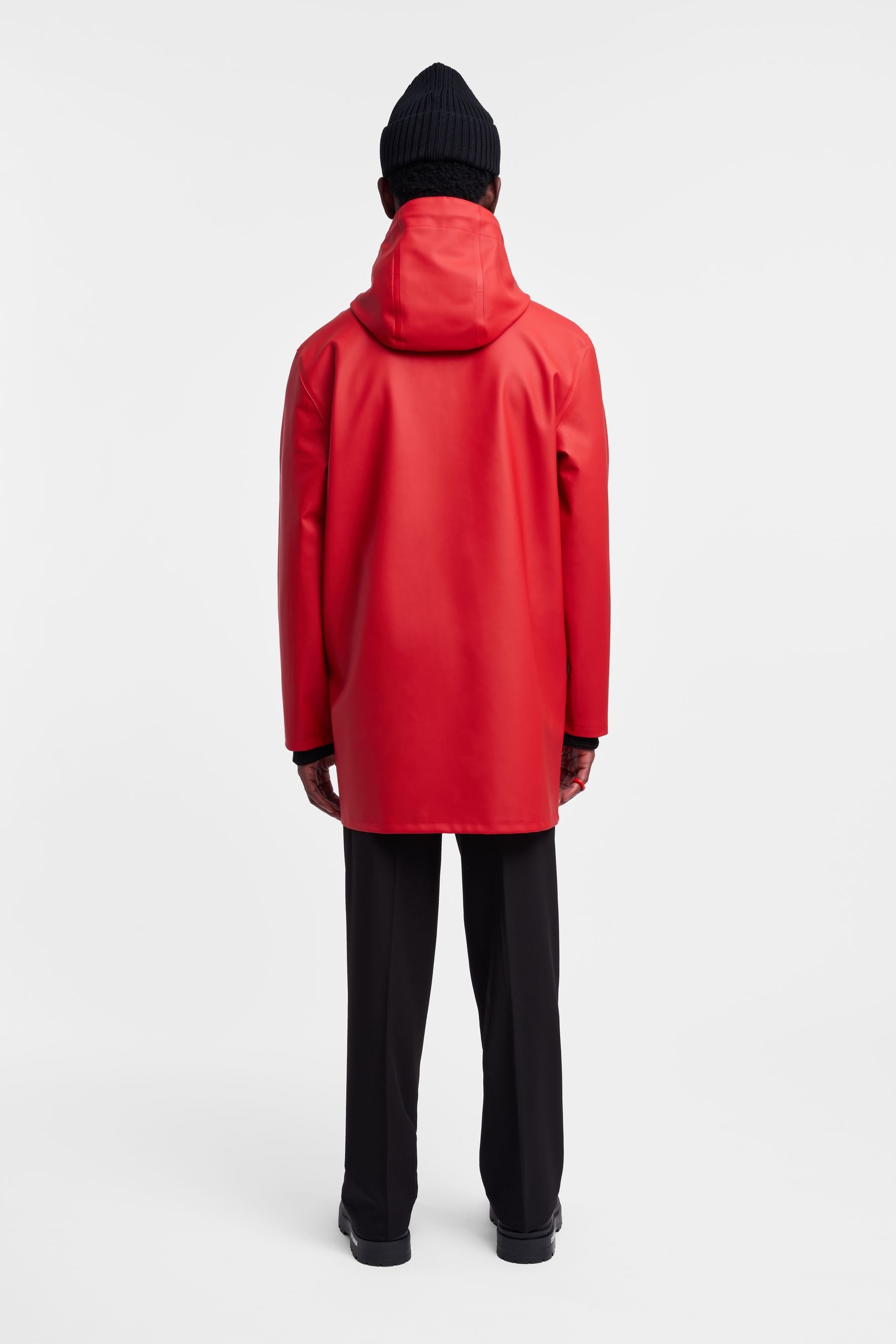 stutterheim stockholm raincoat red men jackets raincoats