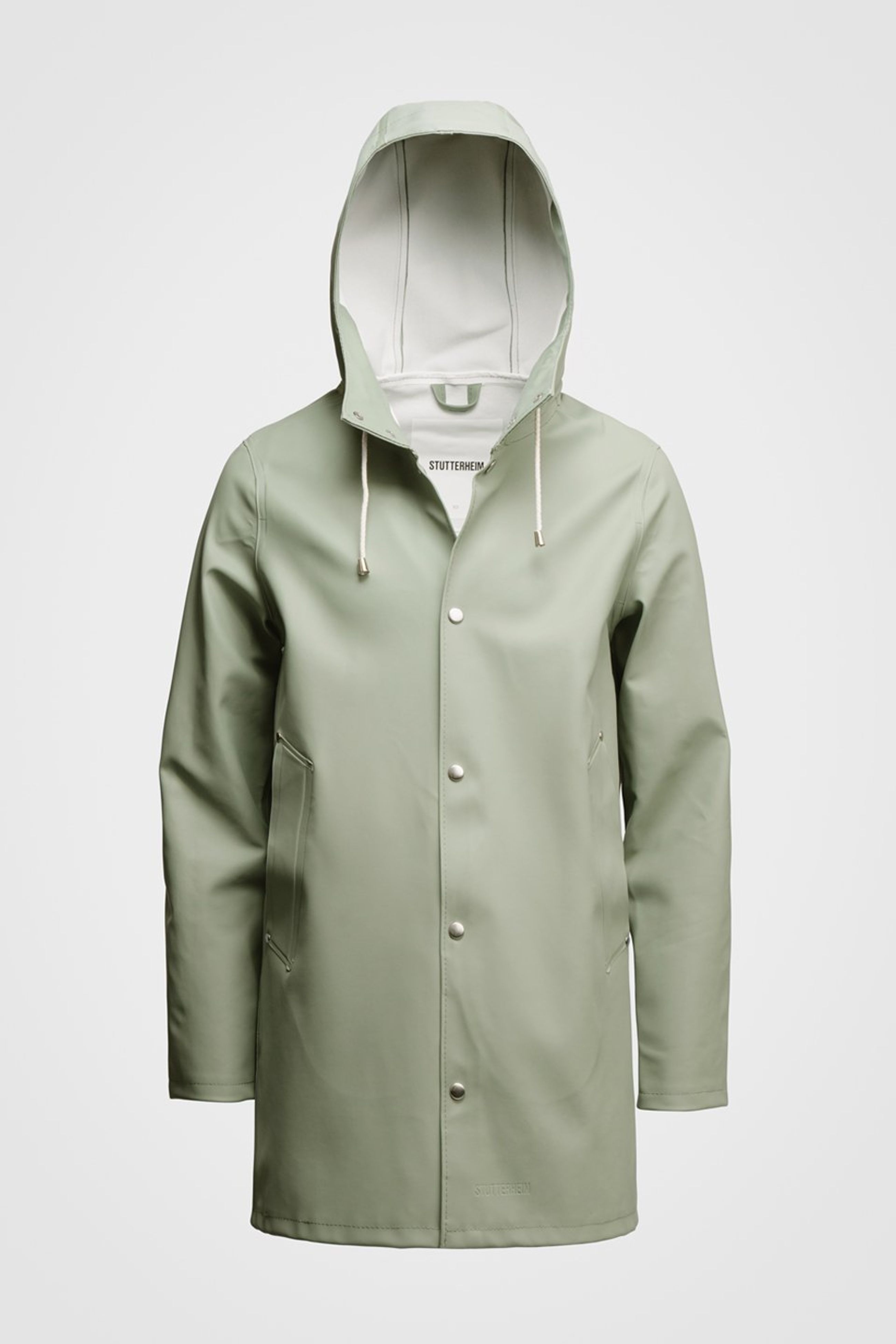 stutterheim stockholm raincoat sage men jackets raincoats