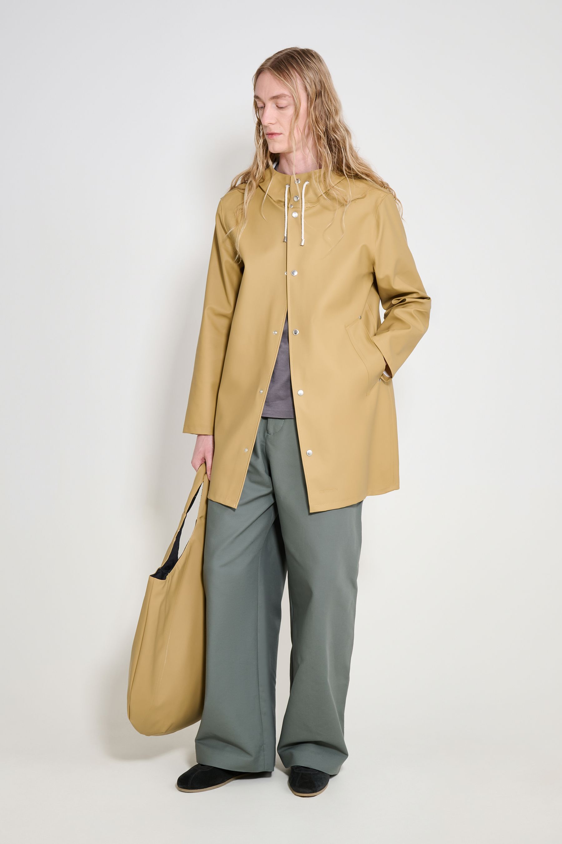stutterheim stockholm raincoat sand men jackets raincoats
