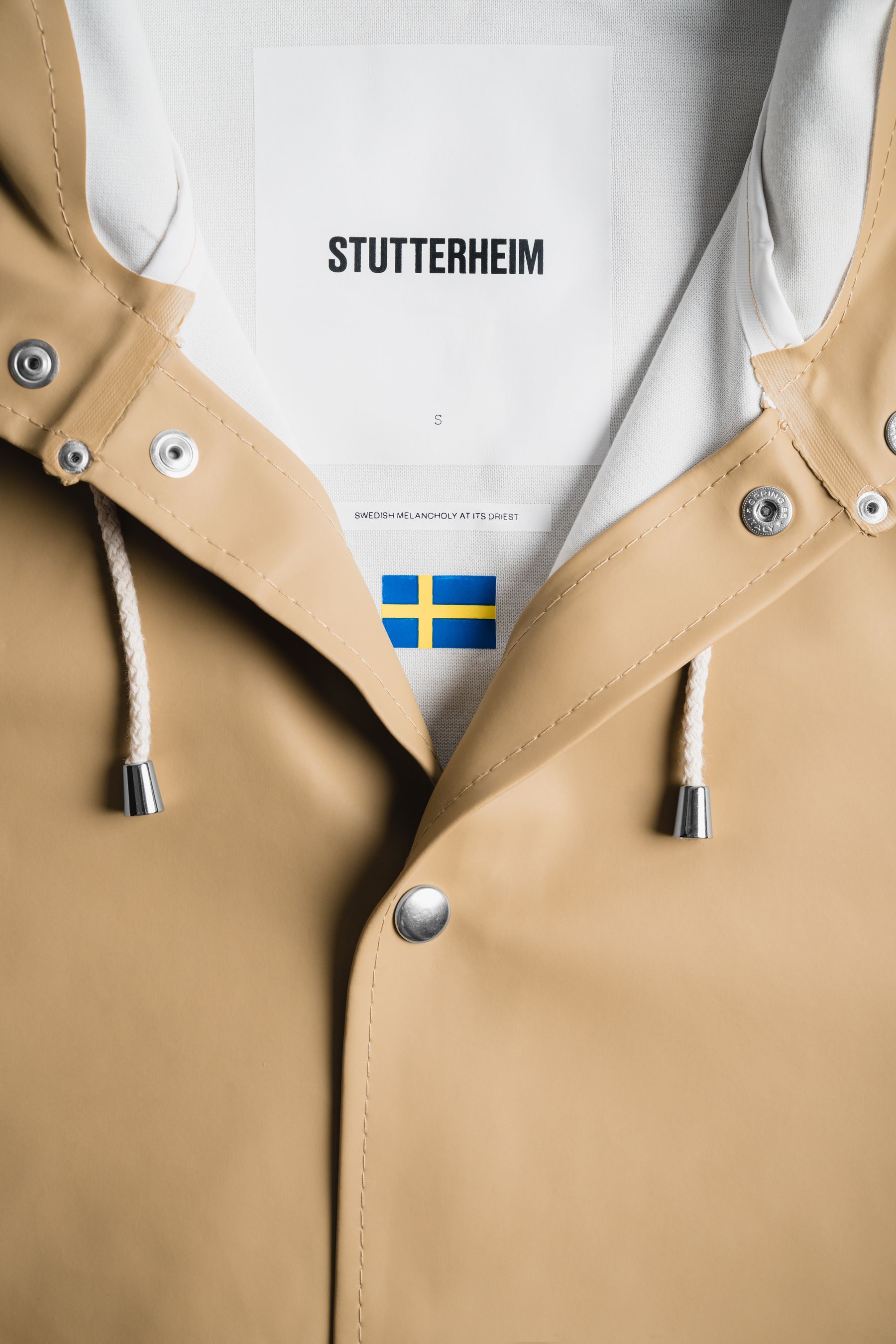 stutterheim stockholm raincoat sand men jackets raincoats