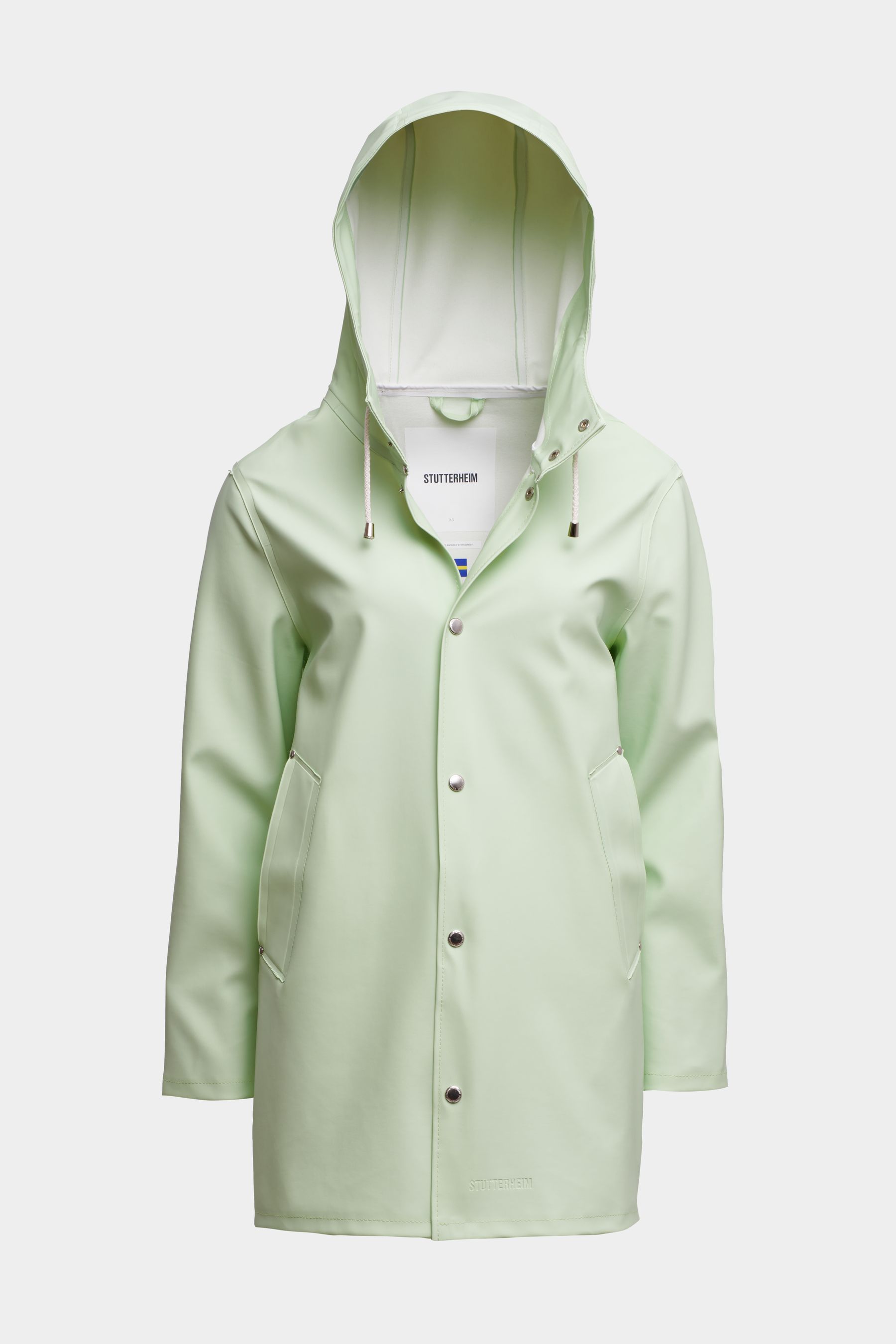 stutterheim stockholm raincoat seafoam green men jackets raincoats