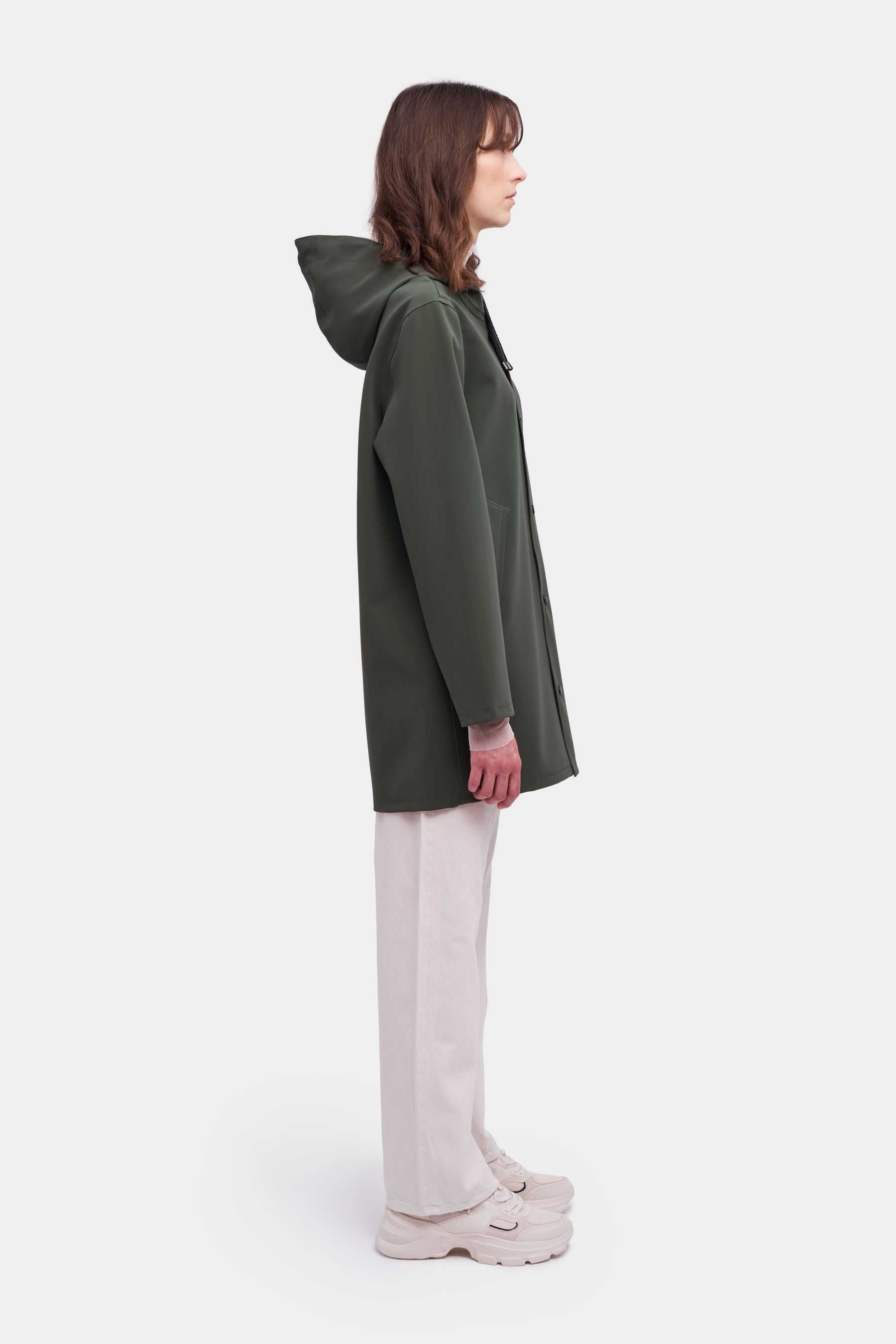 stutterheim stockholm matte raincoat dark green men mens-autumn-pop-up-colours