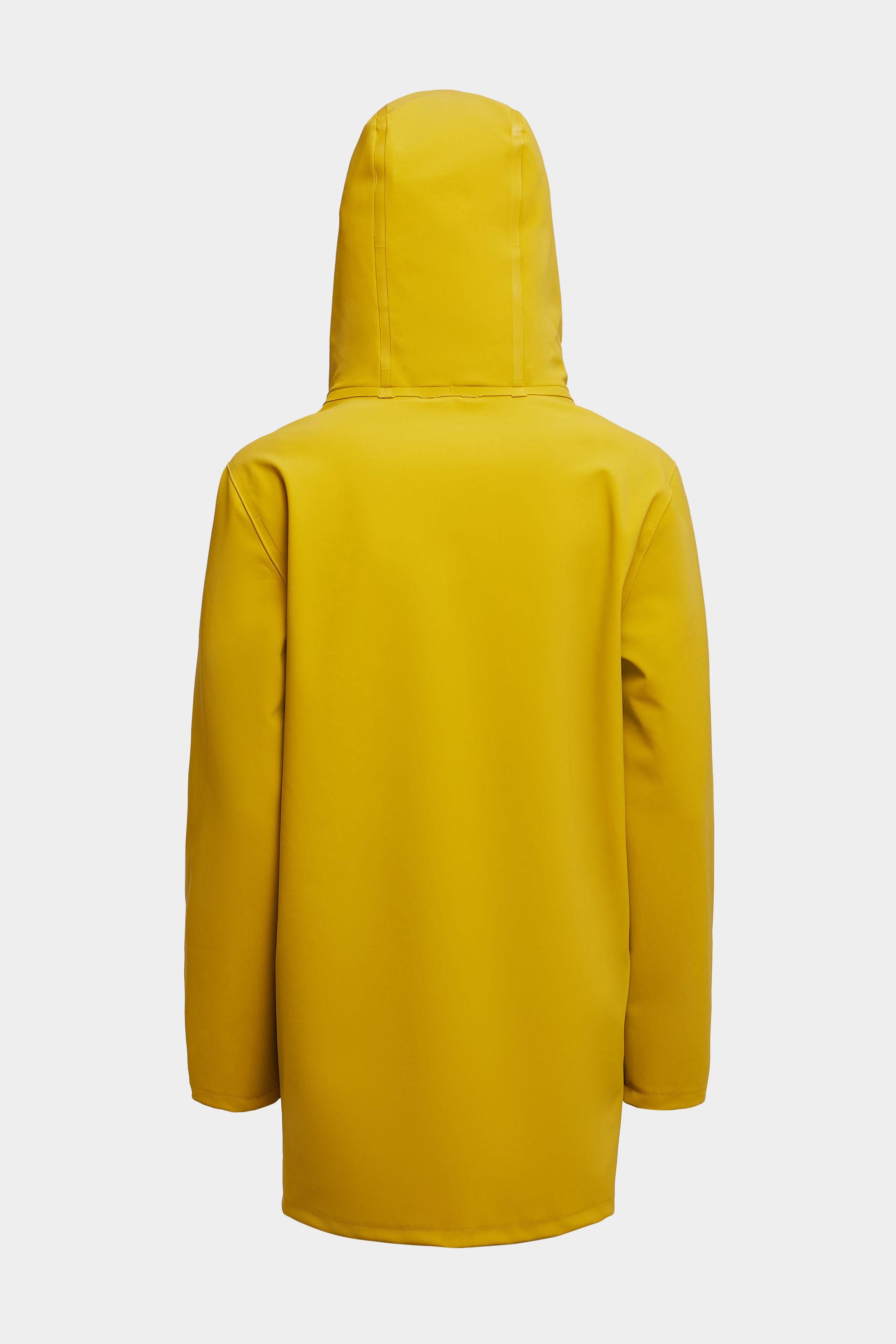 stutterheim stockholm matte raincoat gold women jackets raincoats