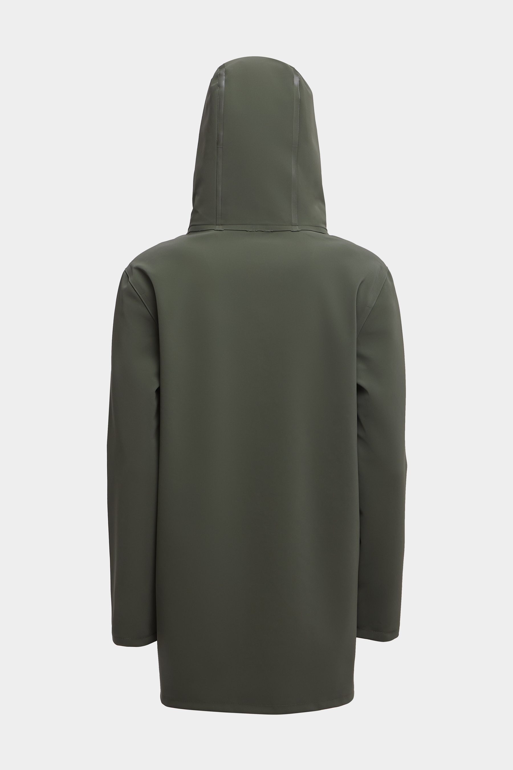 stutterheim stockholm matte raincoat dark green women womens-autumn-pop-up-colours