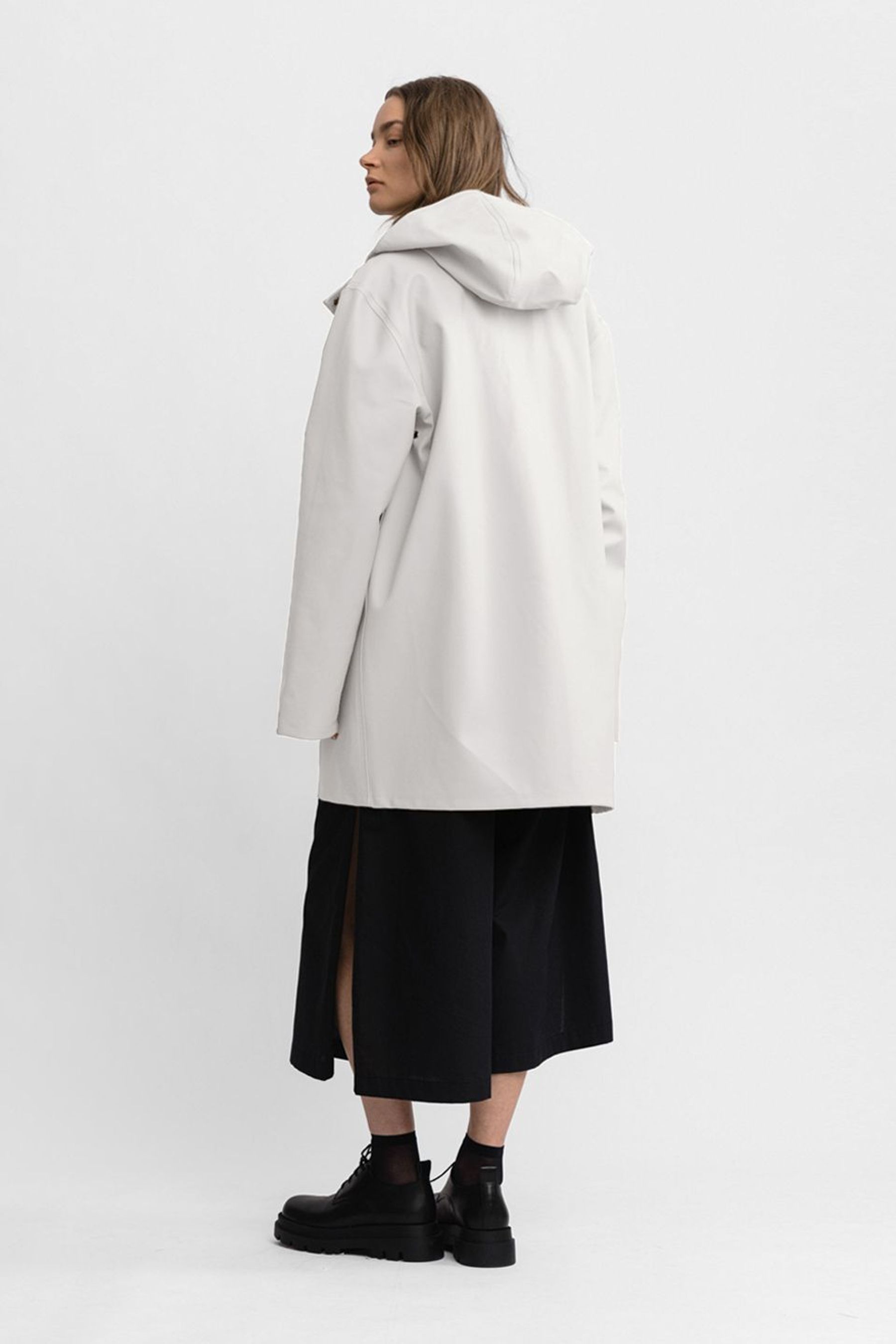 stutterheim stockholm raincoat white men jackets raincoats