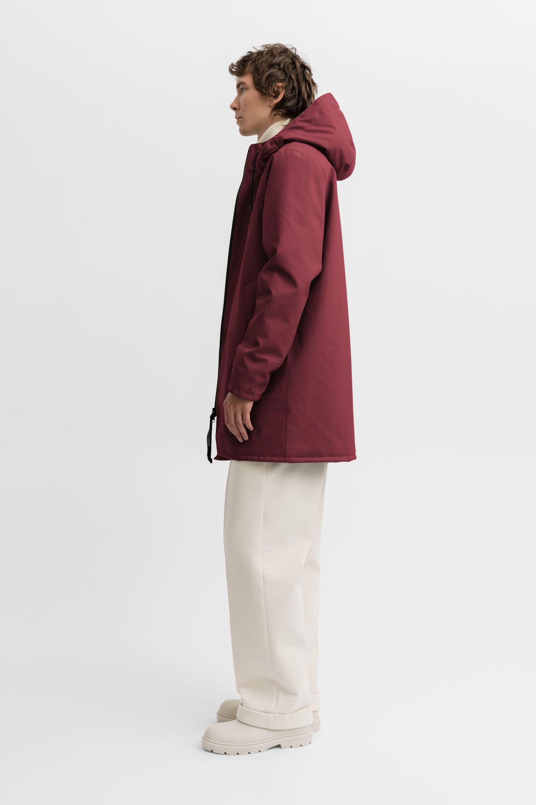 stutterheim stockholm winter jacket burgundy men jackets winter-coats