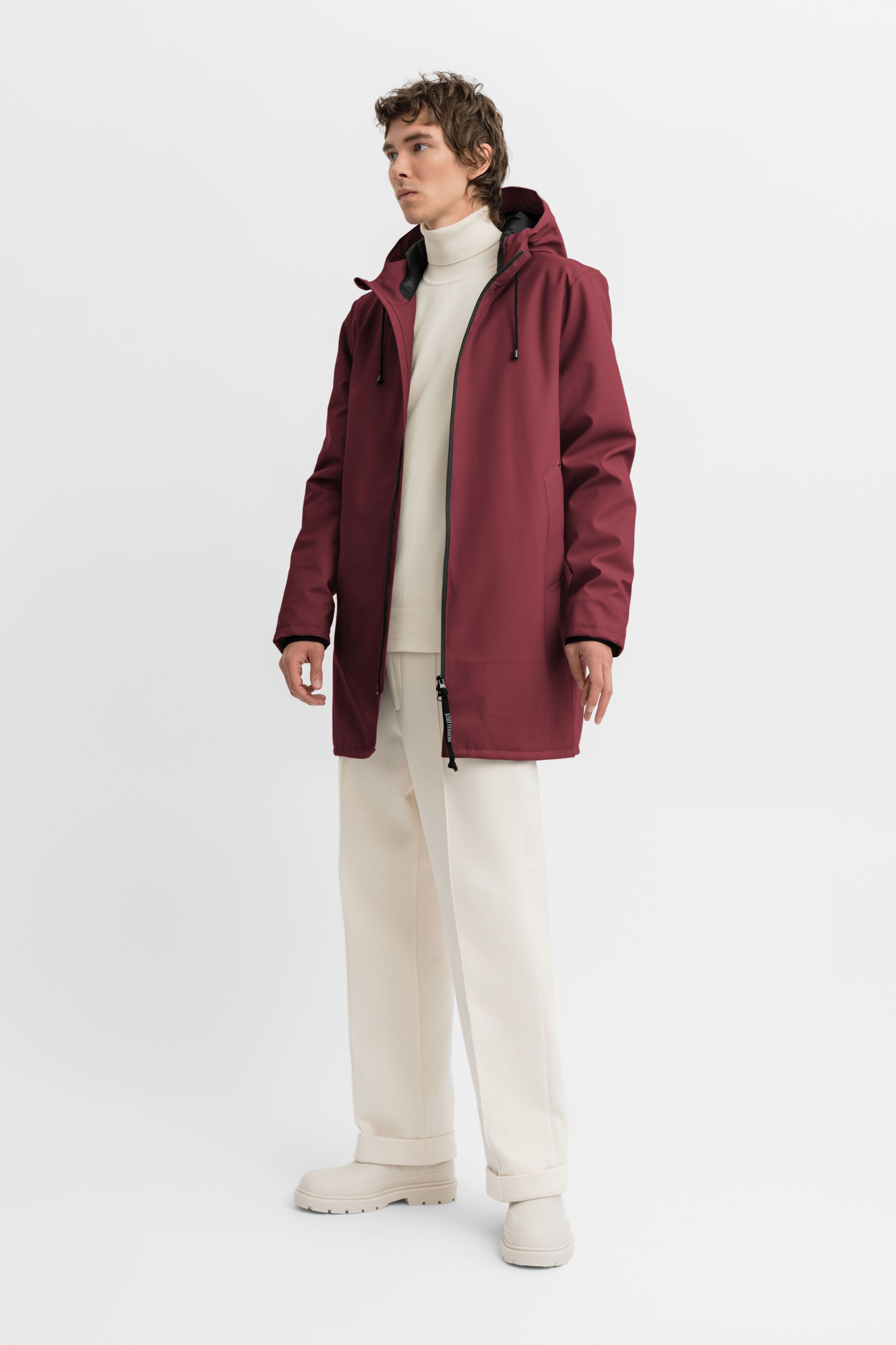 stutterheim stockholm winter jacket burgundy men jackets winter-jackets