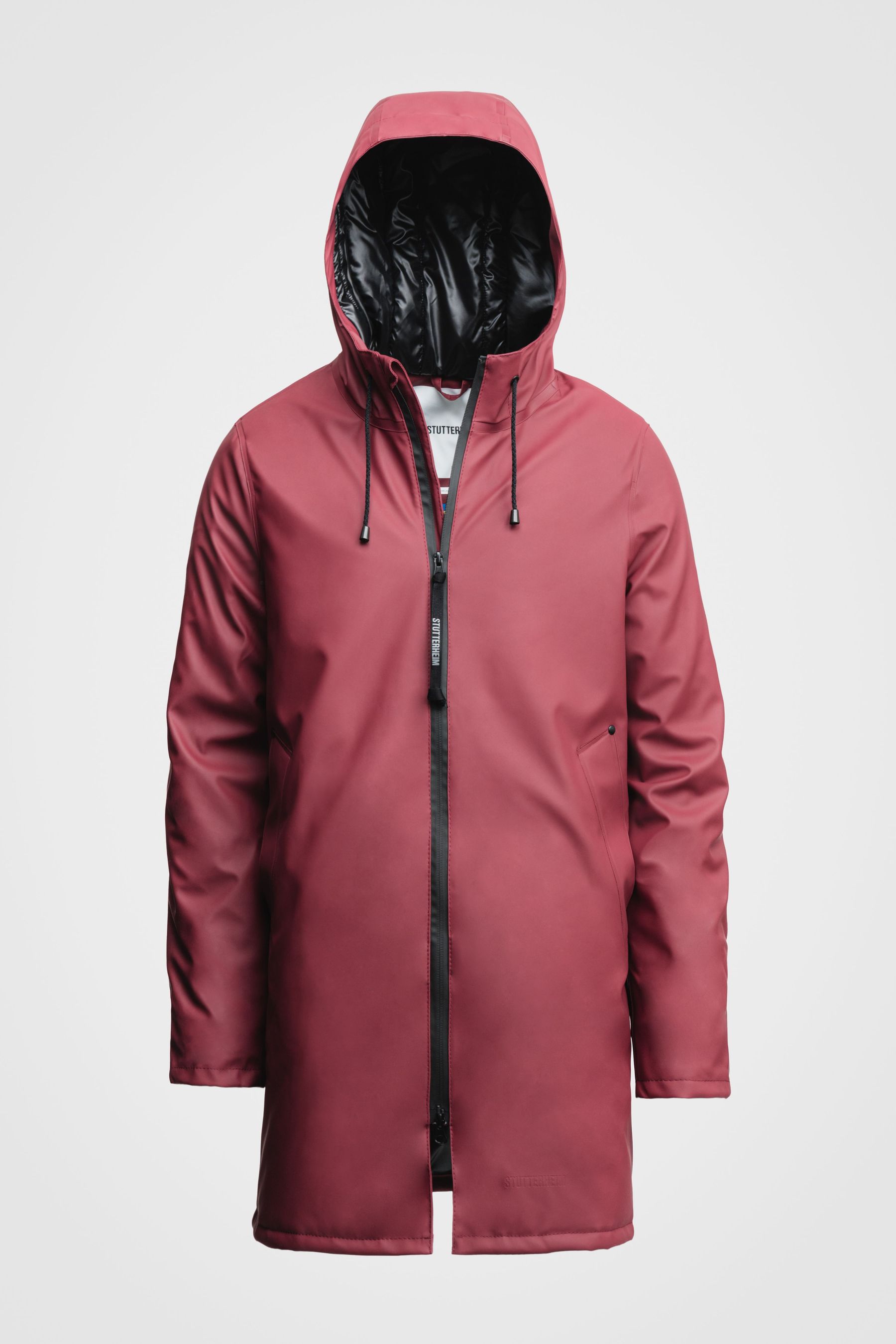 Burgundy red jacket top