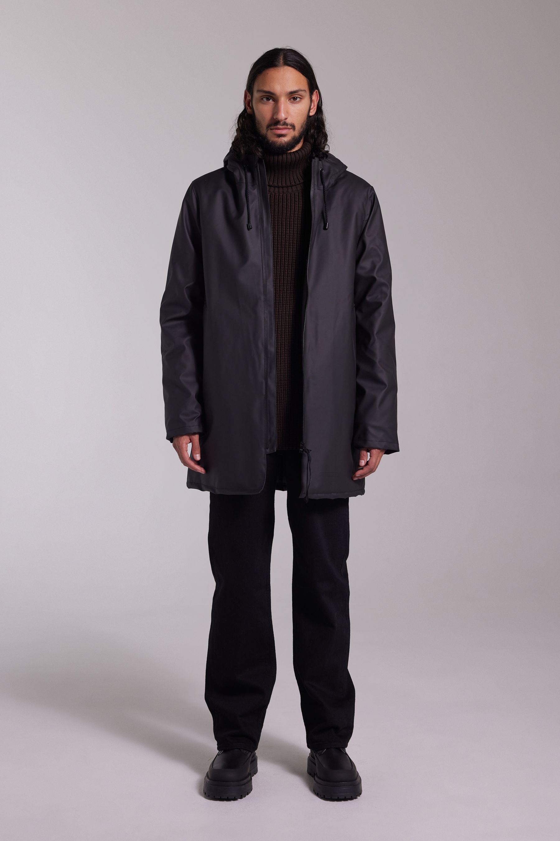 stutterheim stockholm winter jacket black men jackets winter-coats