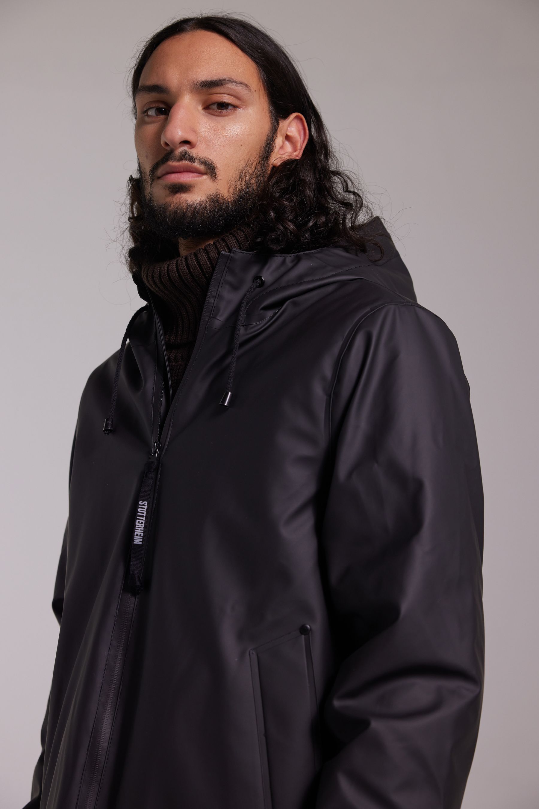 stutterheim stockholm winter jacket black men jackets winter-coats