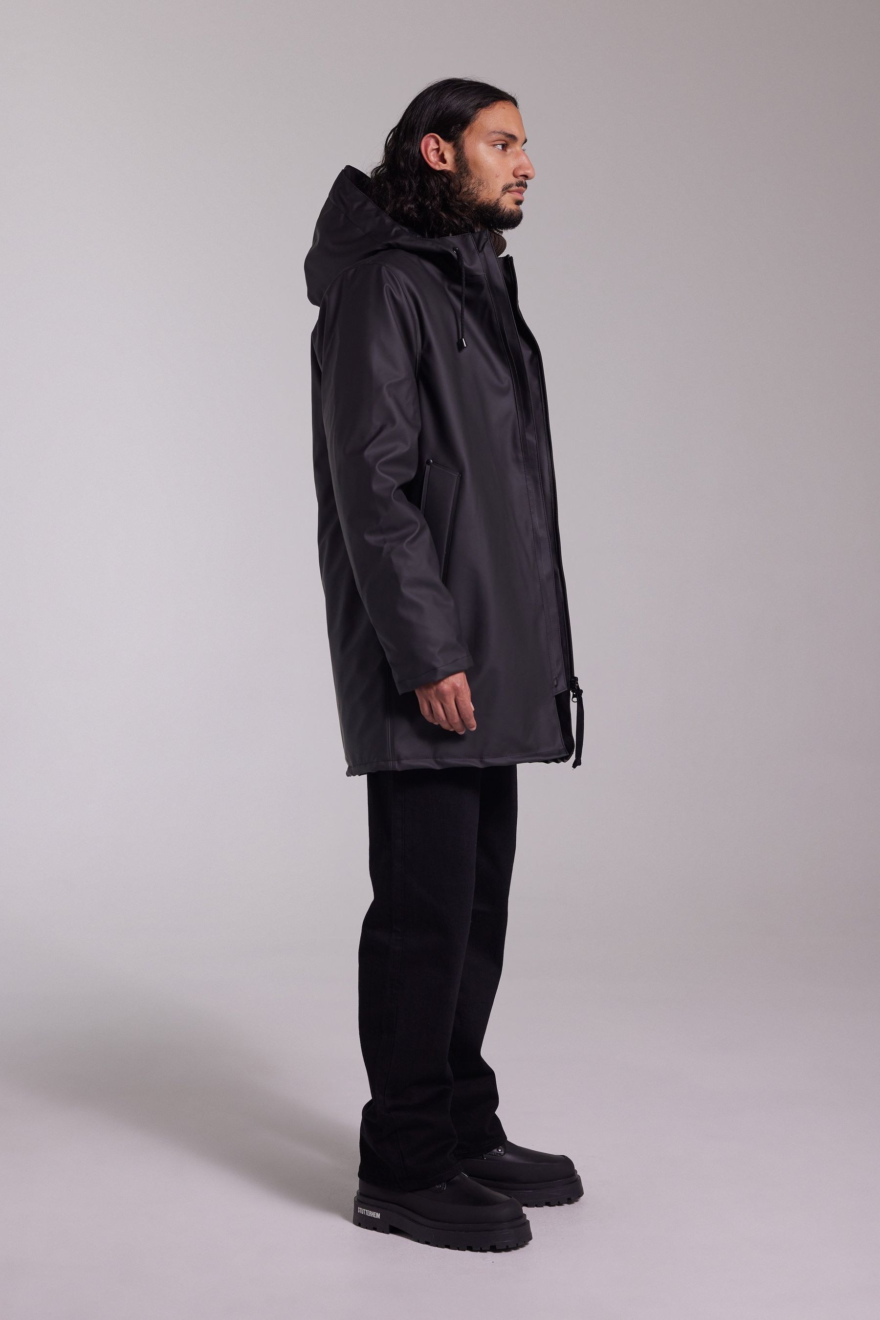 stutterheim stockholm winter jacket black men jackets winter-coats