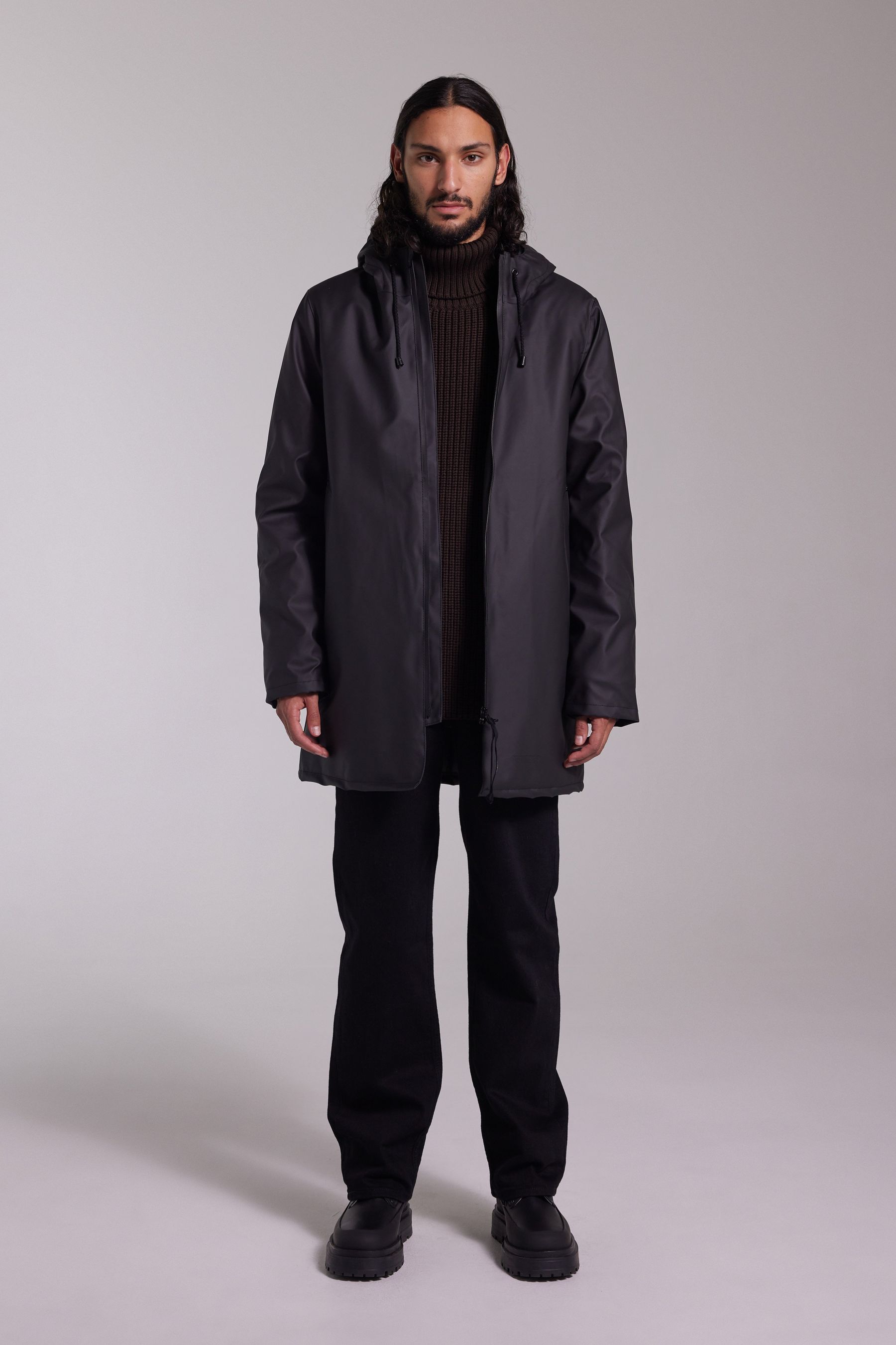 stutterheim stockholm winter jacket black women jackets winter-coats