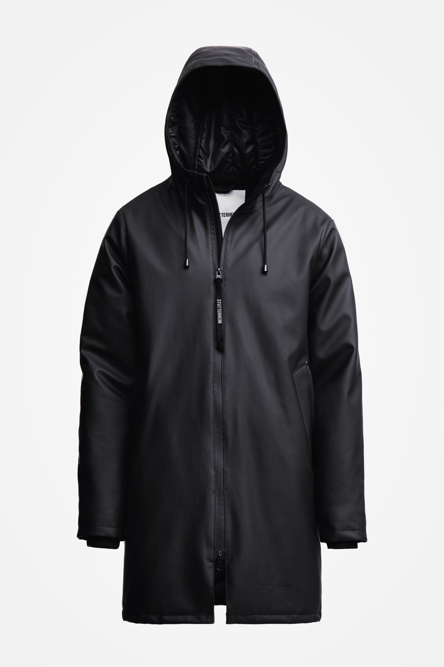 stutterheim stockholm winter jacket black women jackets winter-coats