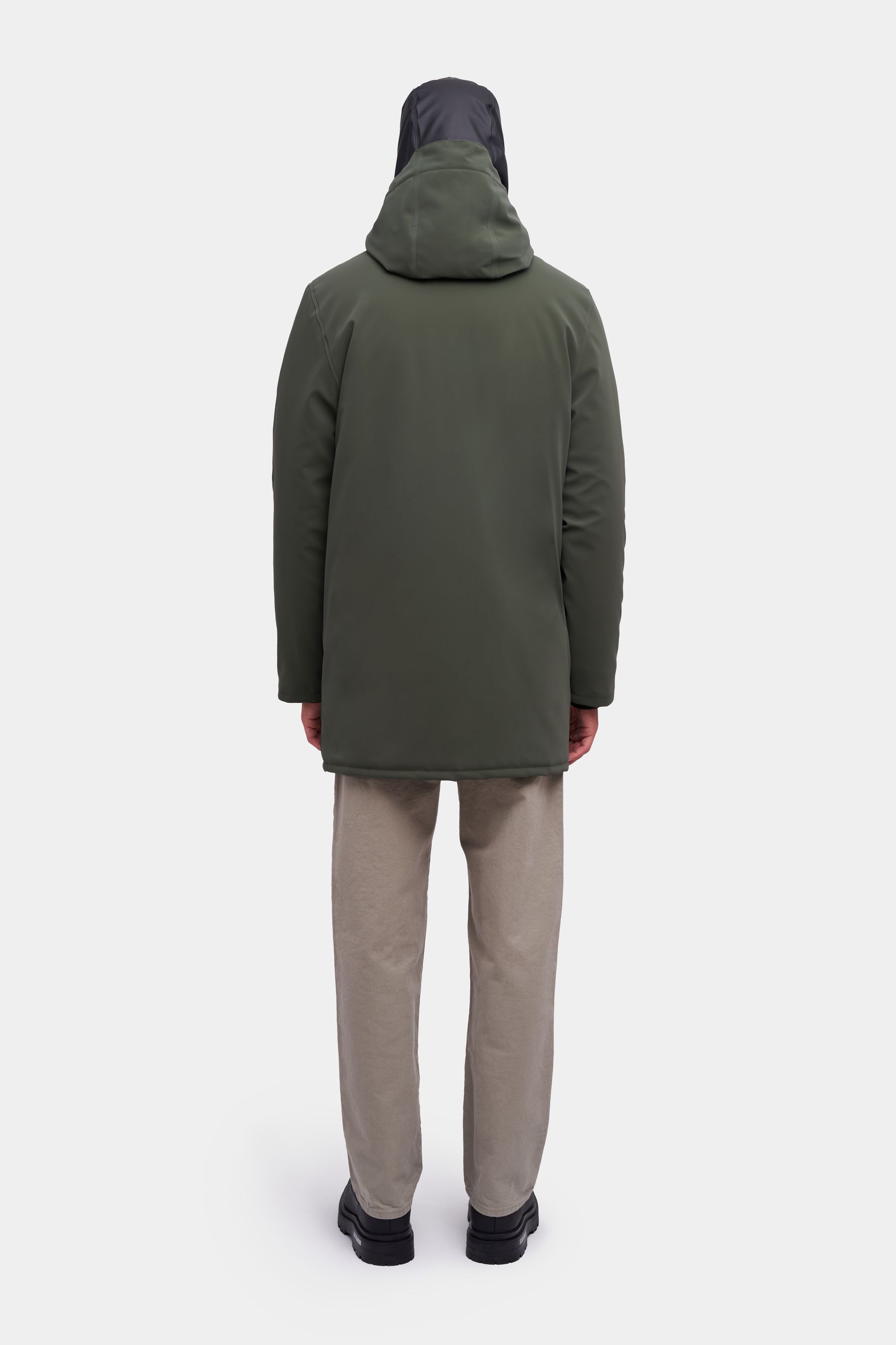 stutterheim stockholm winter matte jacket dark green men jackets winter-coats