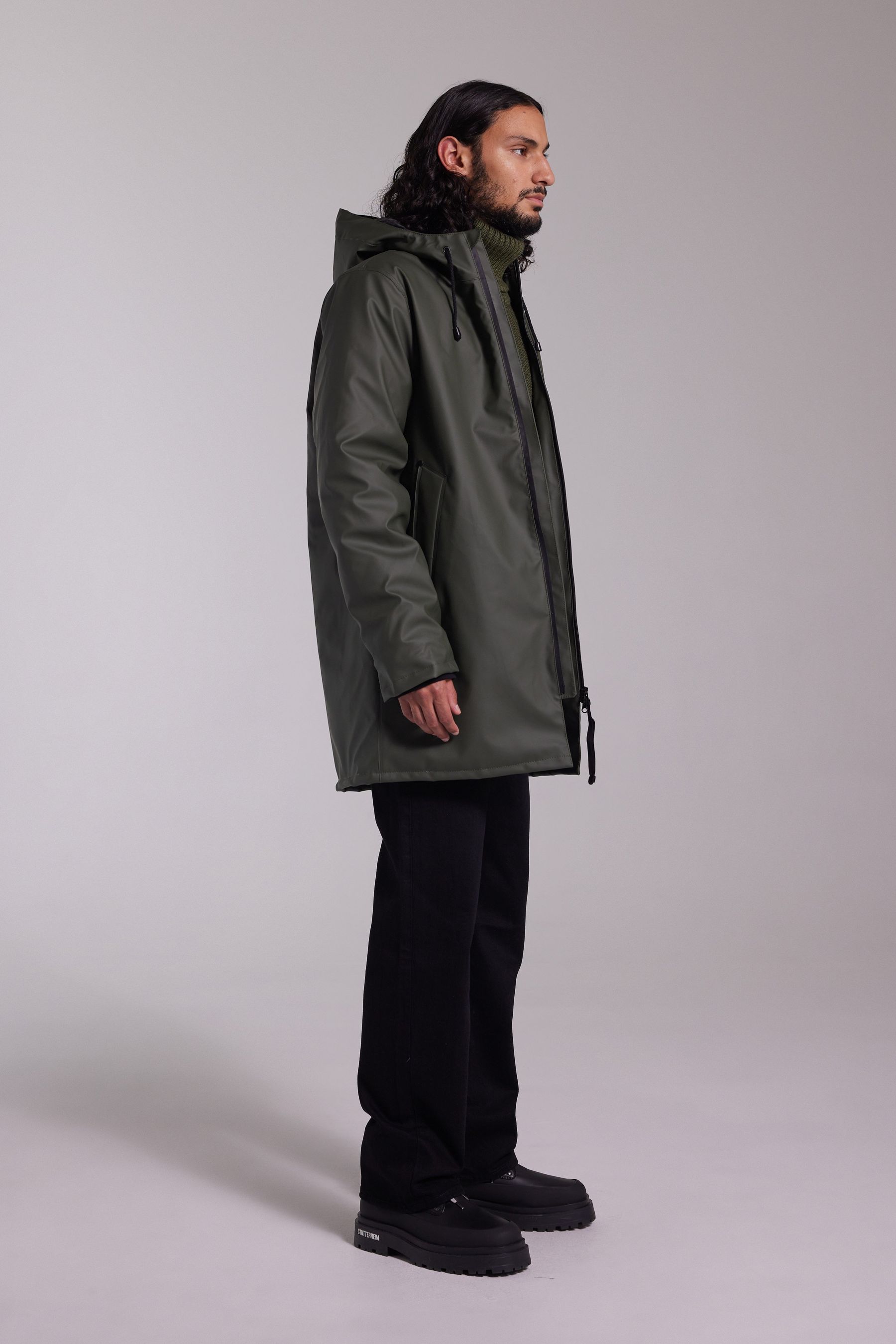 stutterheim stockholm winter jacket green women jackets winter-coats