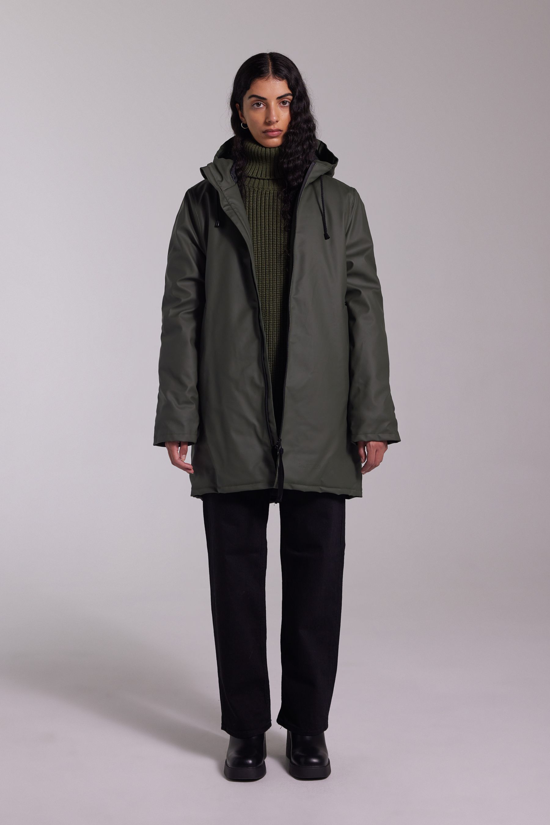 stutterheim stockholm winter jacket green women jackets winter-coats