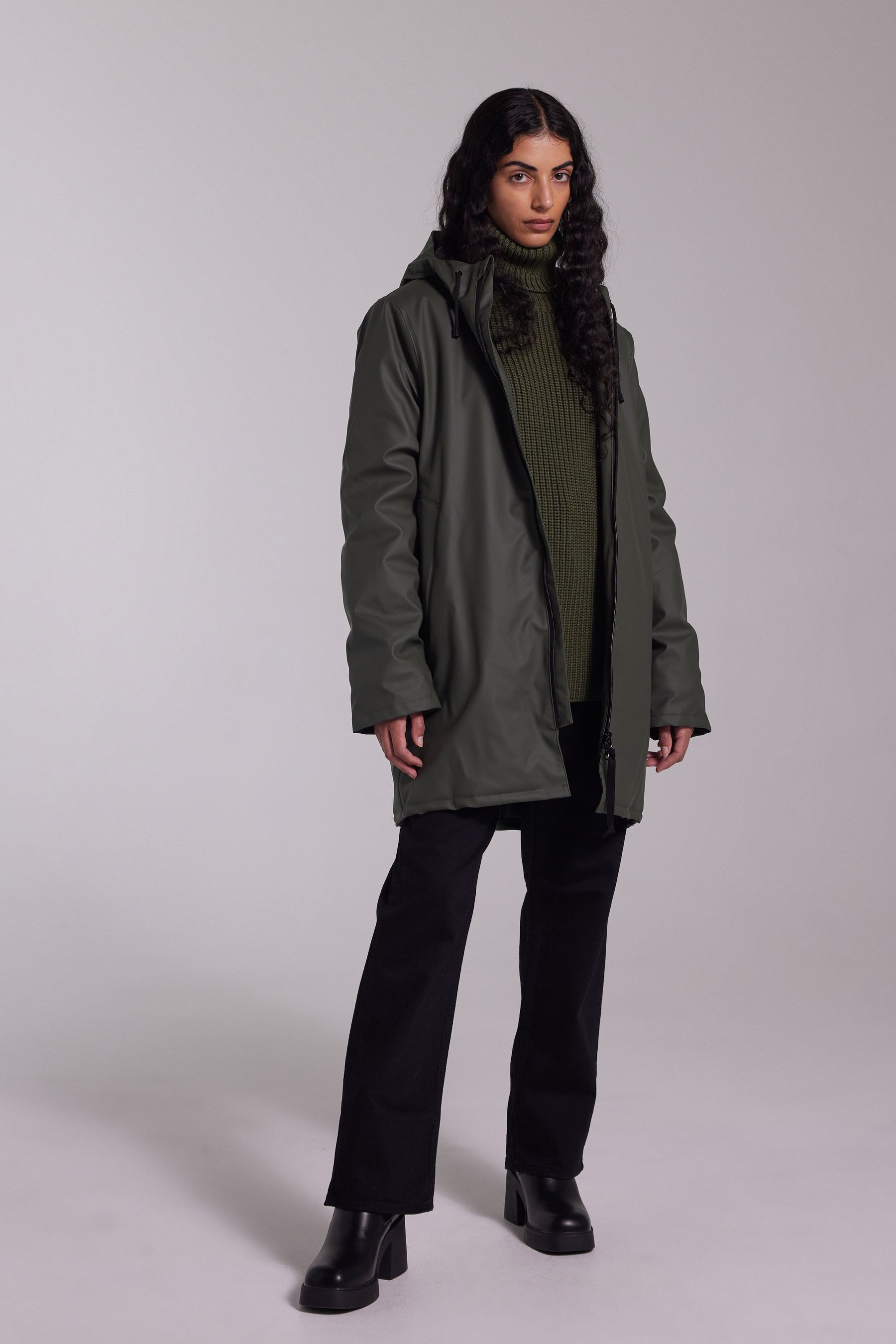 stutterheim stockholm winter jacket green women jackets winter-coats