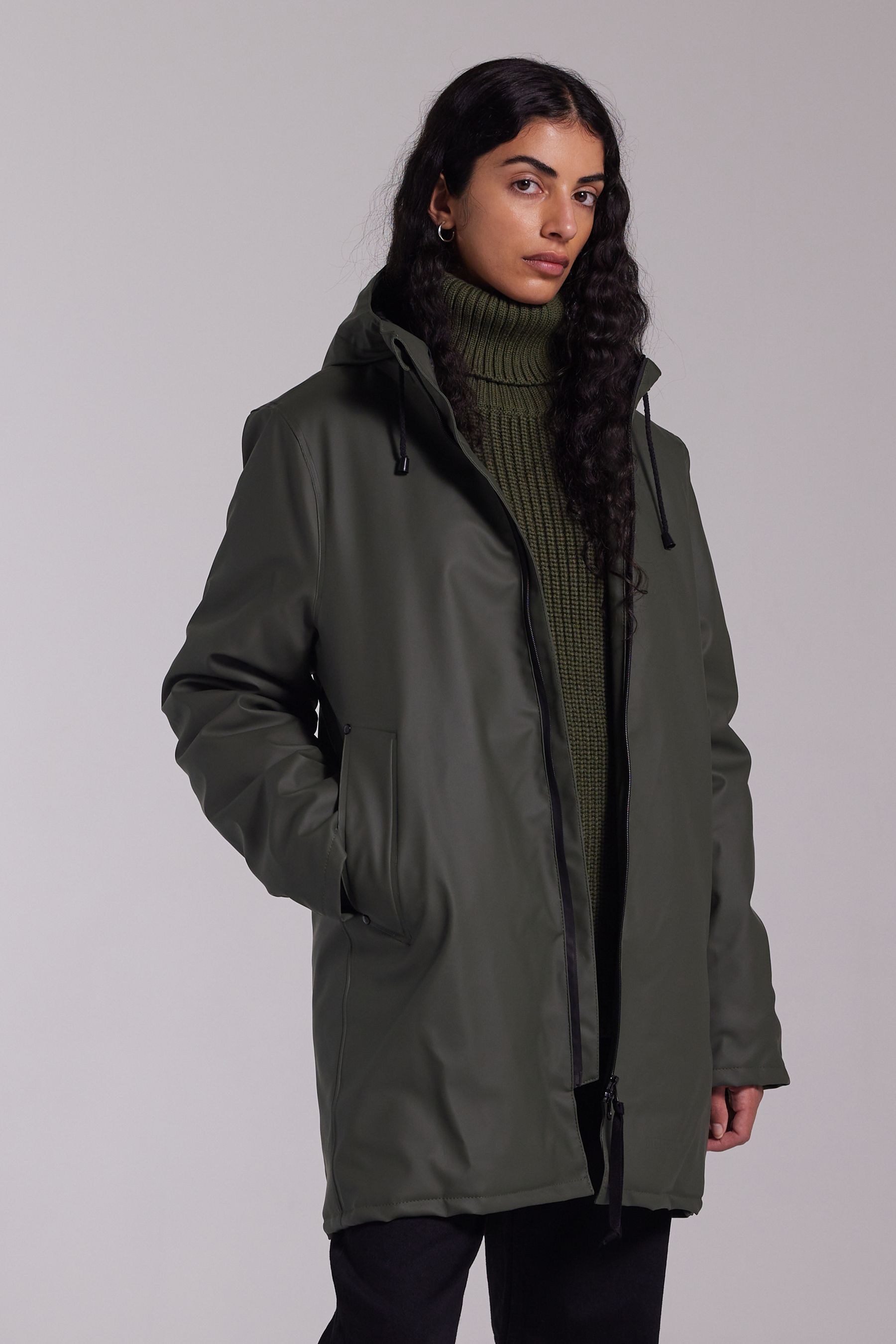 stutterheim stockholm winter jacket green women jackets winter-jackets