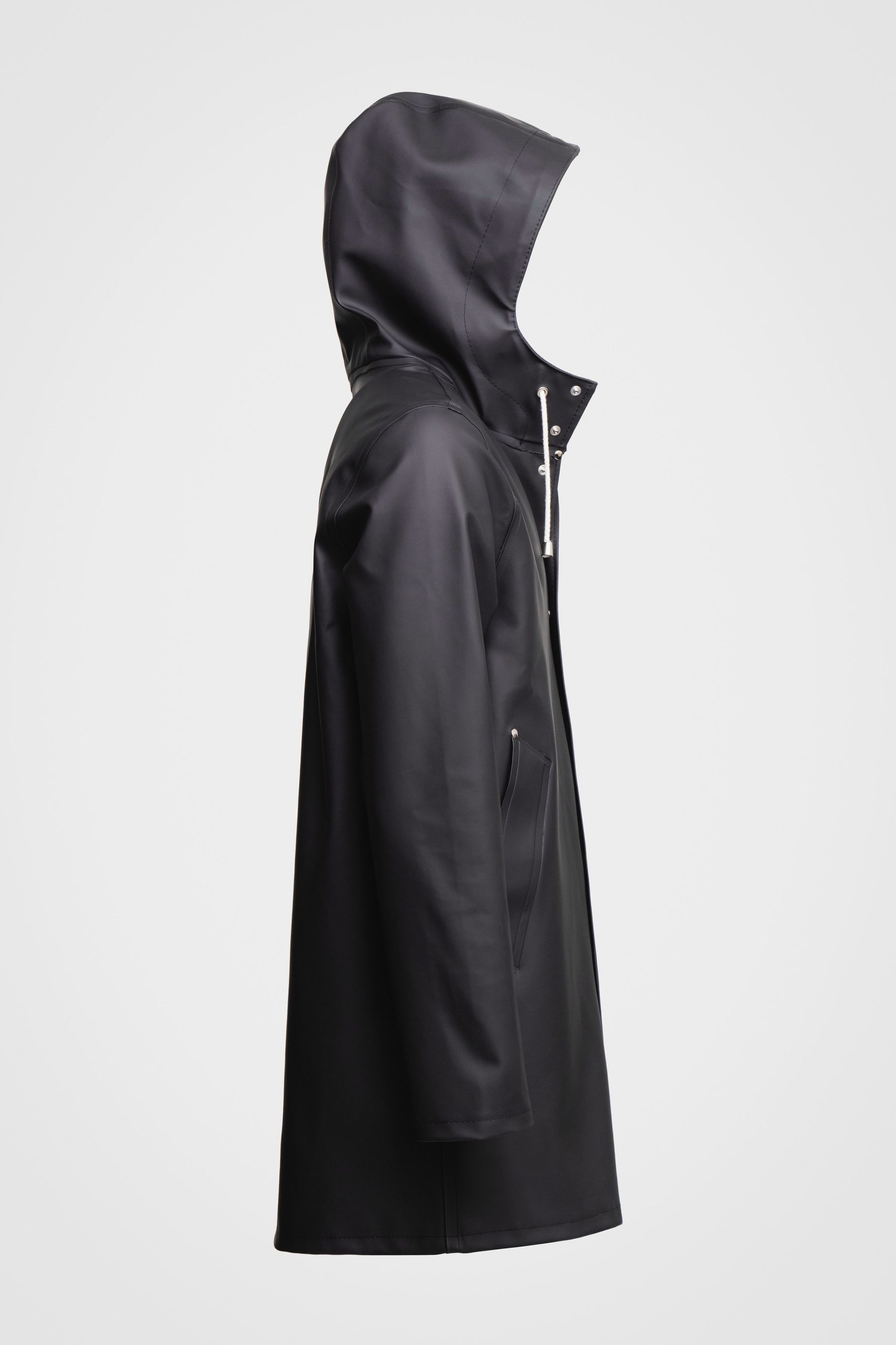 stutterheim stockholm raincoat black women jackets raincoats