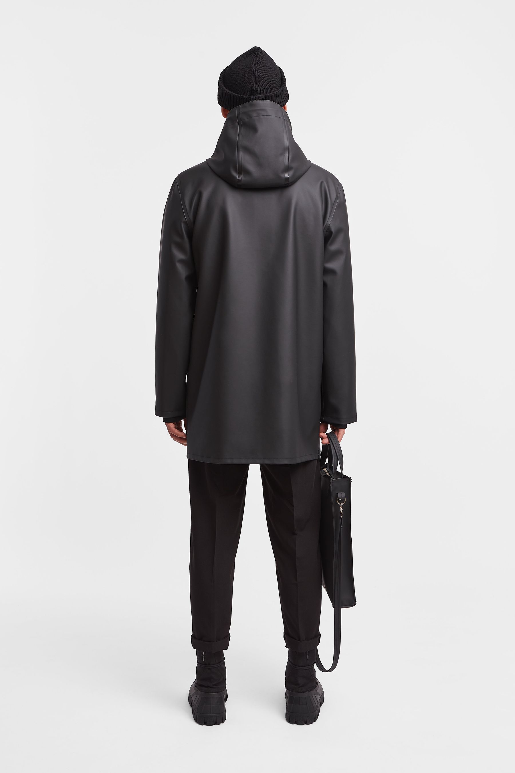 stutterheim stockholm raincoat black women jackets raincoats