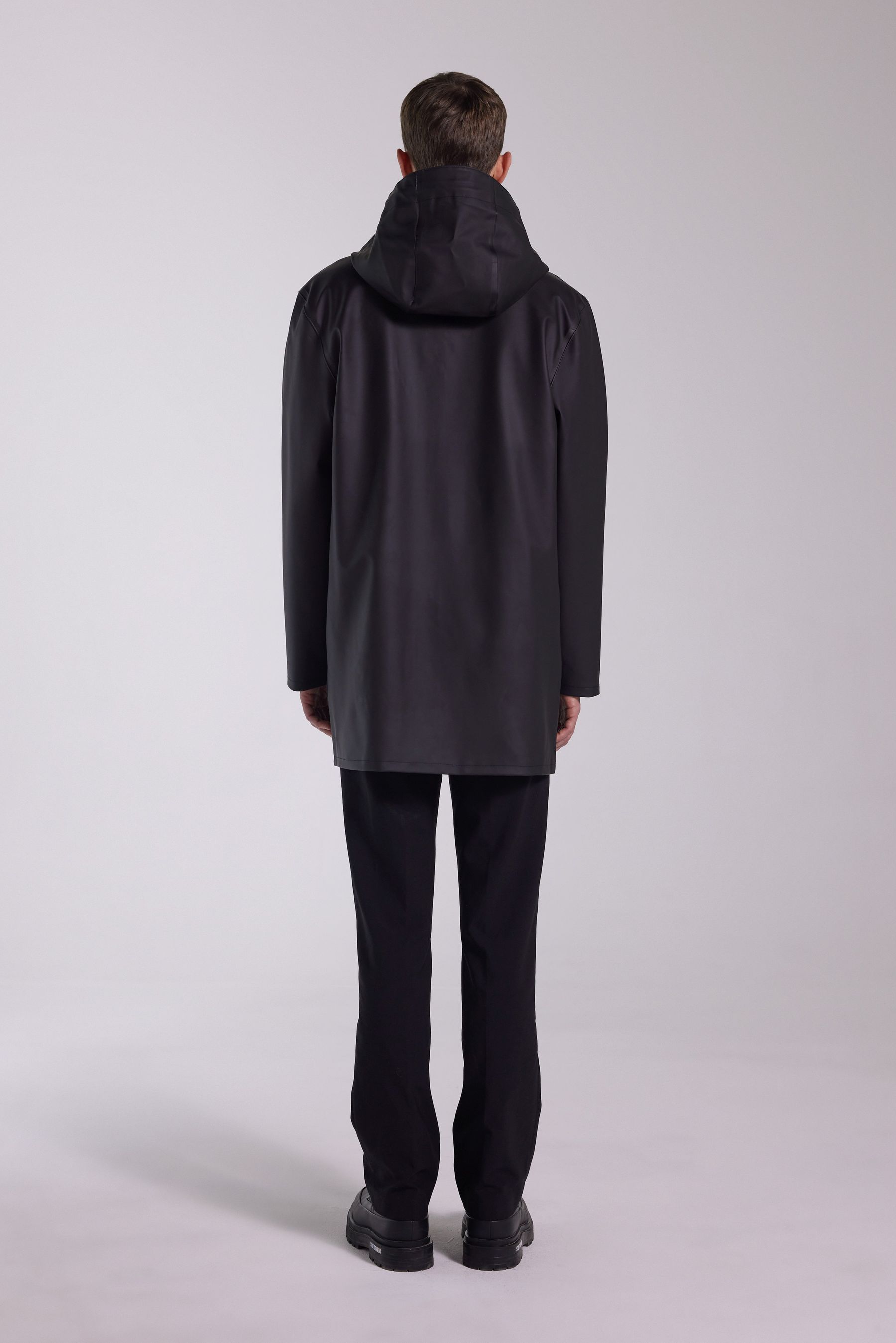 stutterheim stockholm raincoat black women jackets raincoats