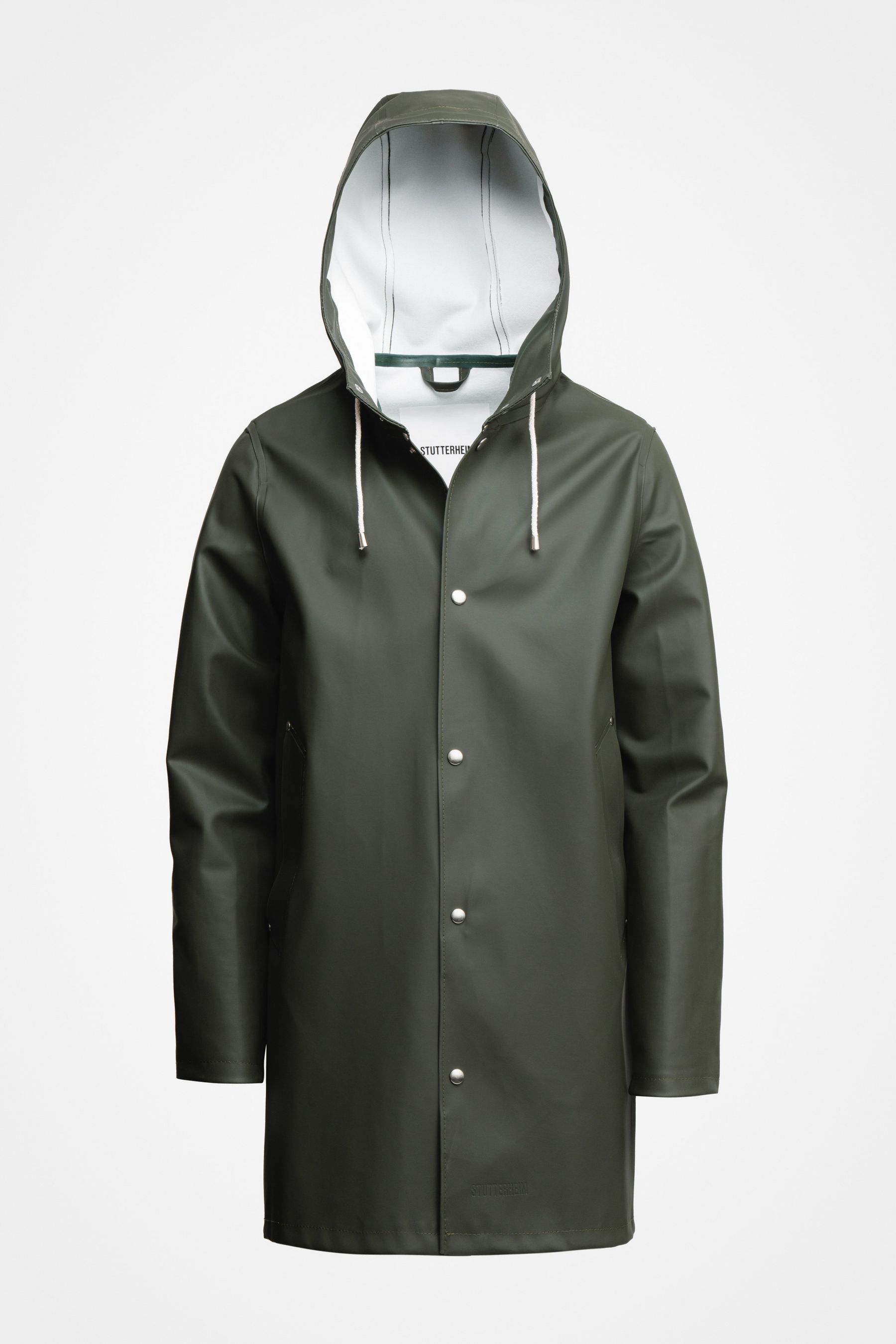 stutterheim stockholm raincoat green women jackets raincoats