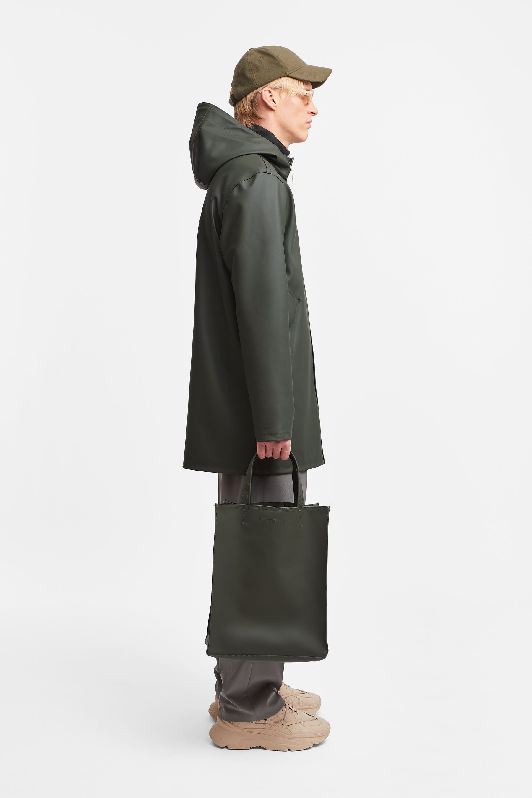 stutterheim stockholm raincoat green women jackets raincoats