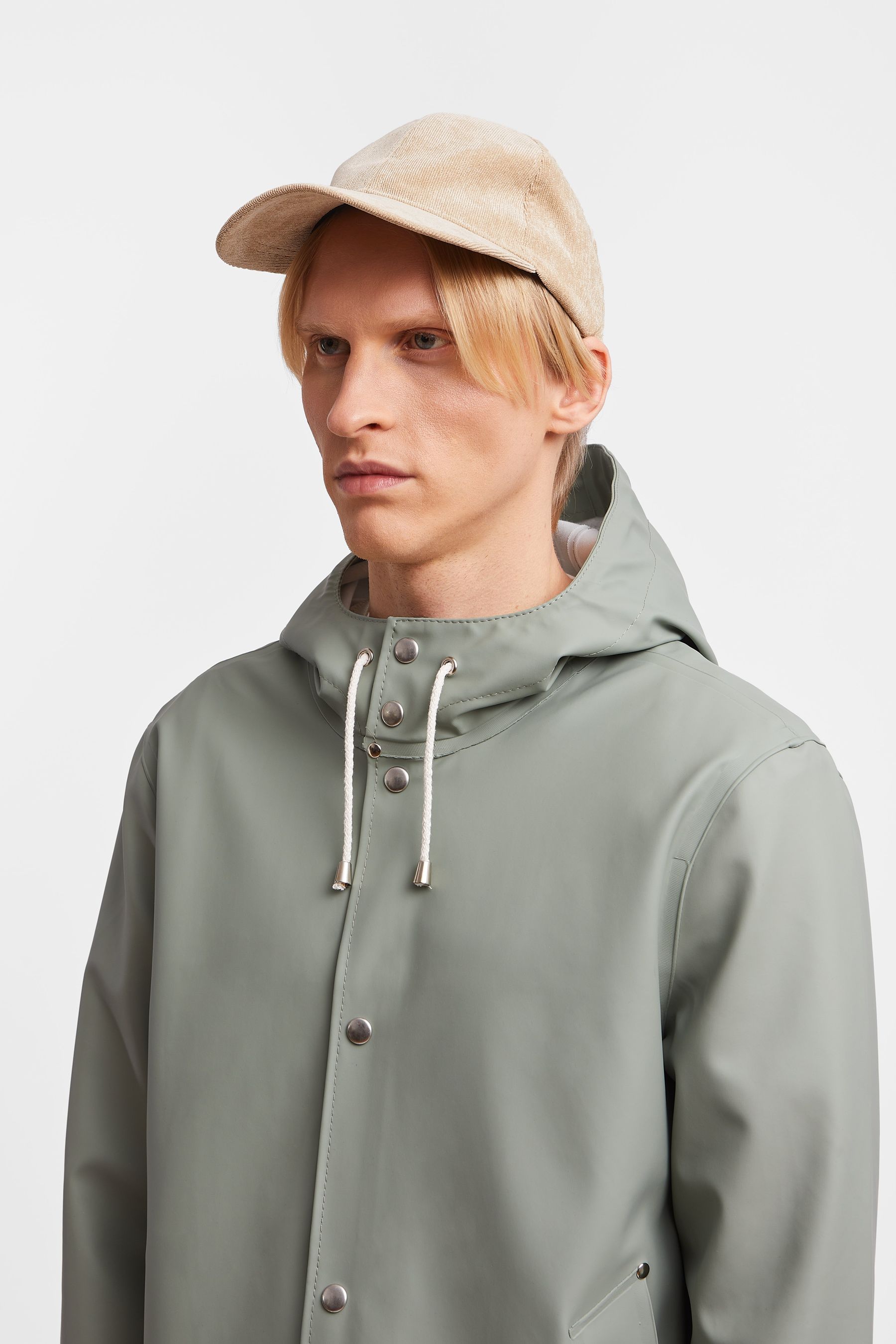 stutterheim stockholm raincoat khaki green women jackets raincoats