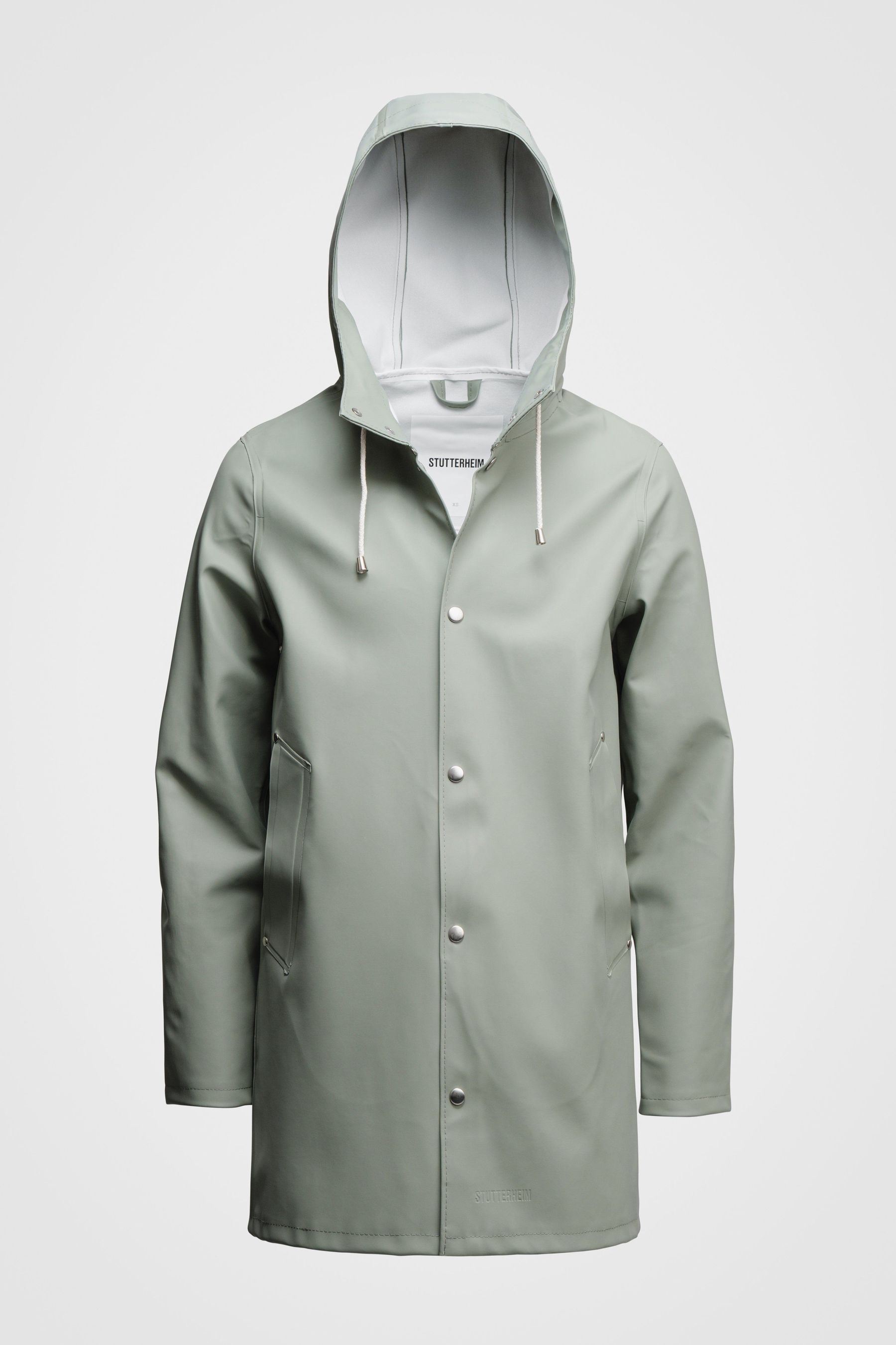 stutterheim stockholm raincoat khaki green women jackets raincoats