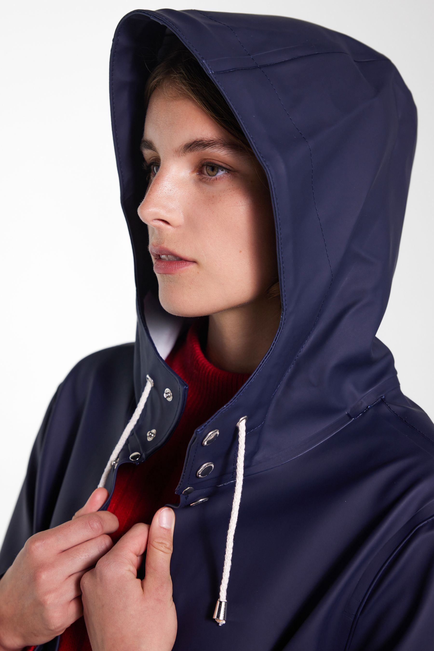 stutterheim stockholm raincoat navy women jackets raincoats