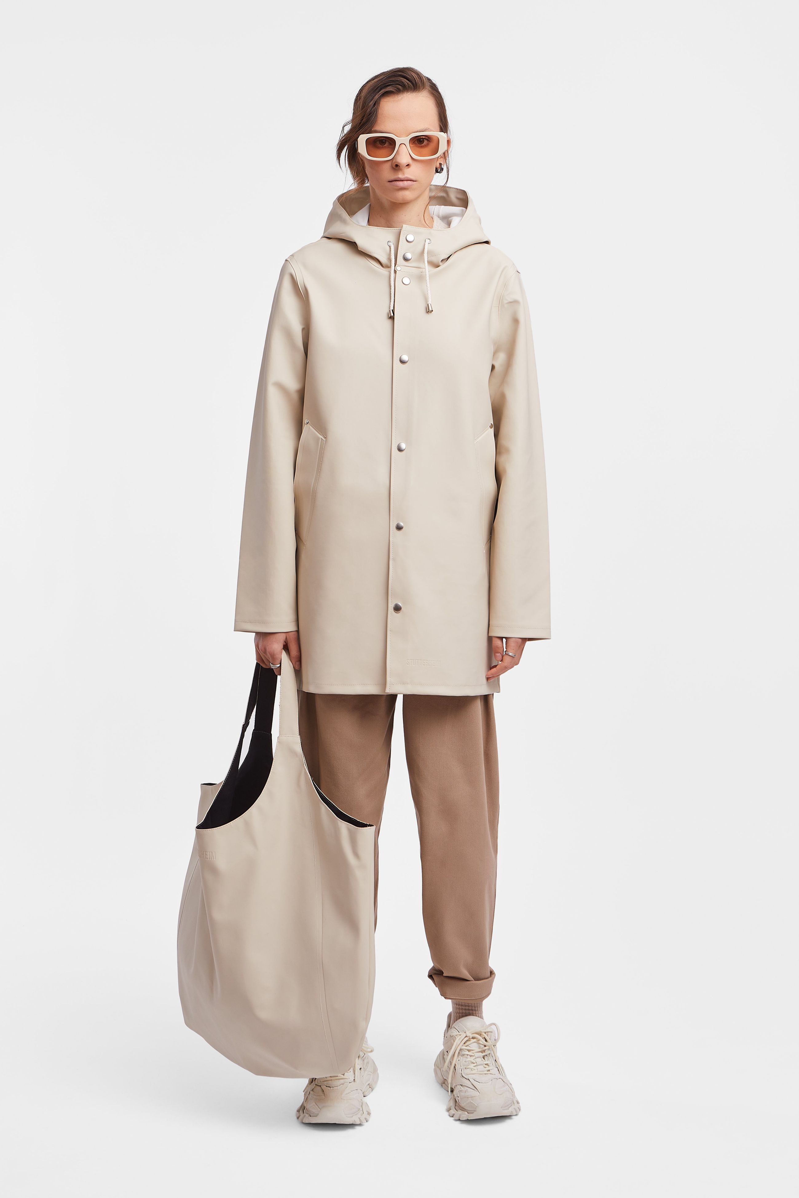 stutterheim stockholm raincoat oyster women jackets raincoats