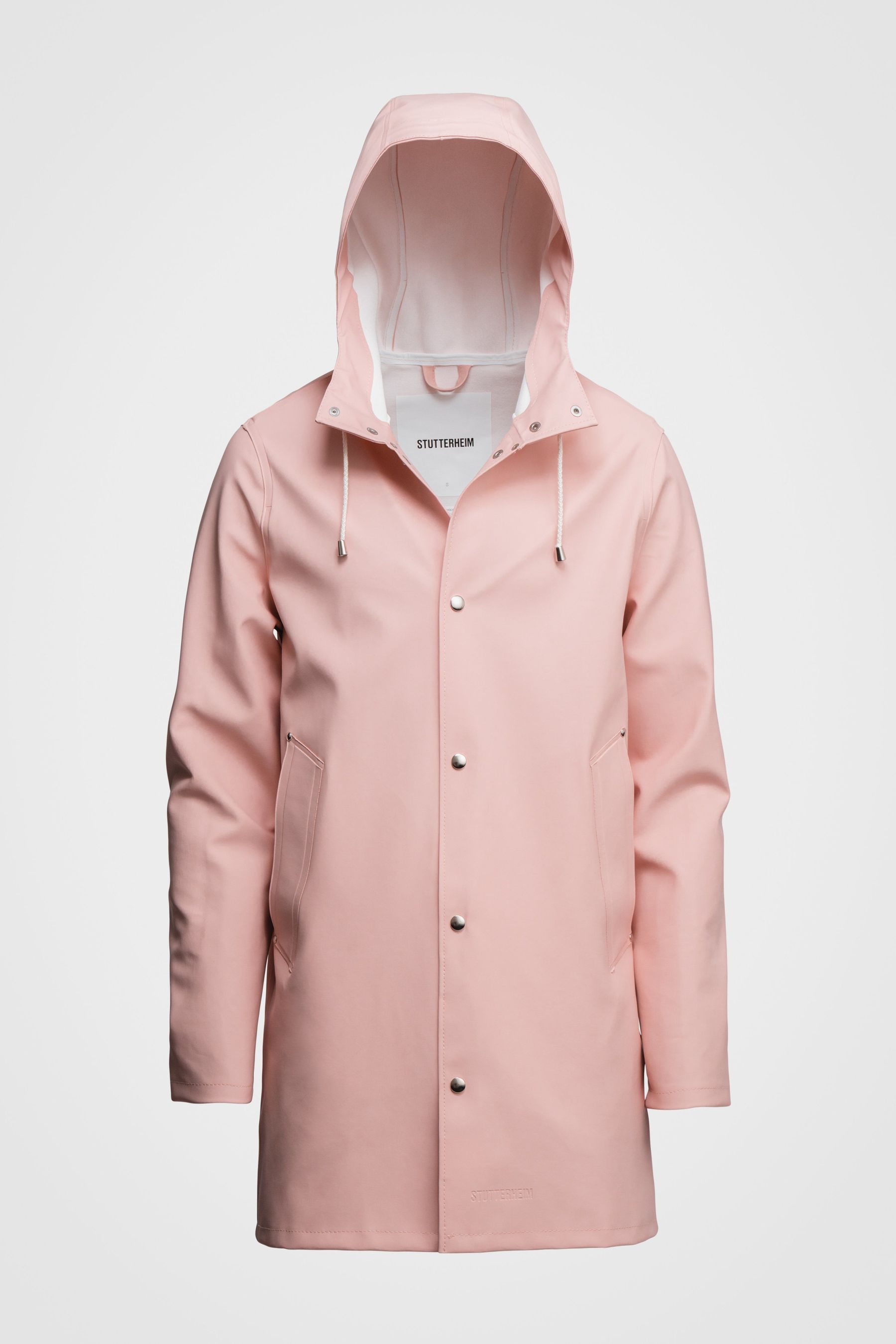 stutterheim stockholm raincoat pale pink women womens-autumn-pop-up-colours