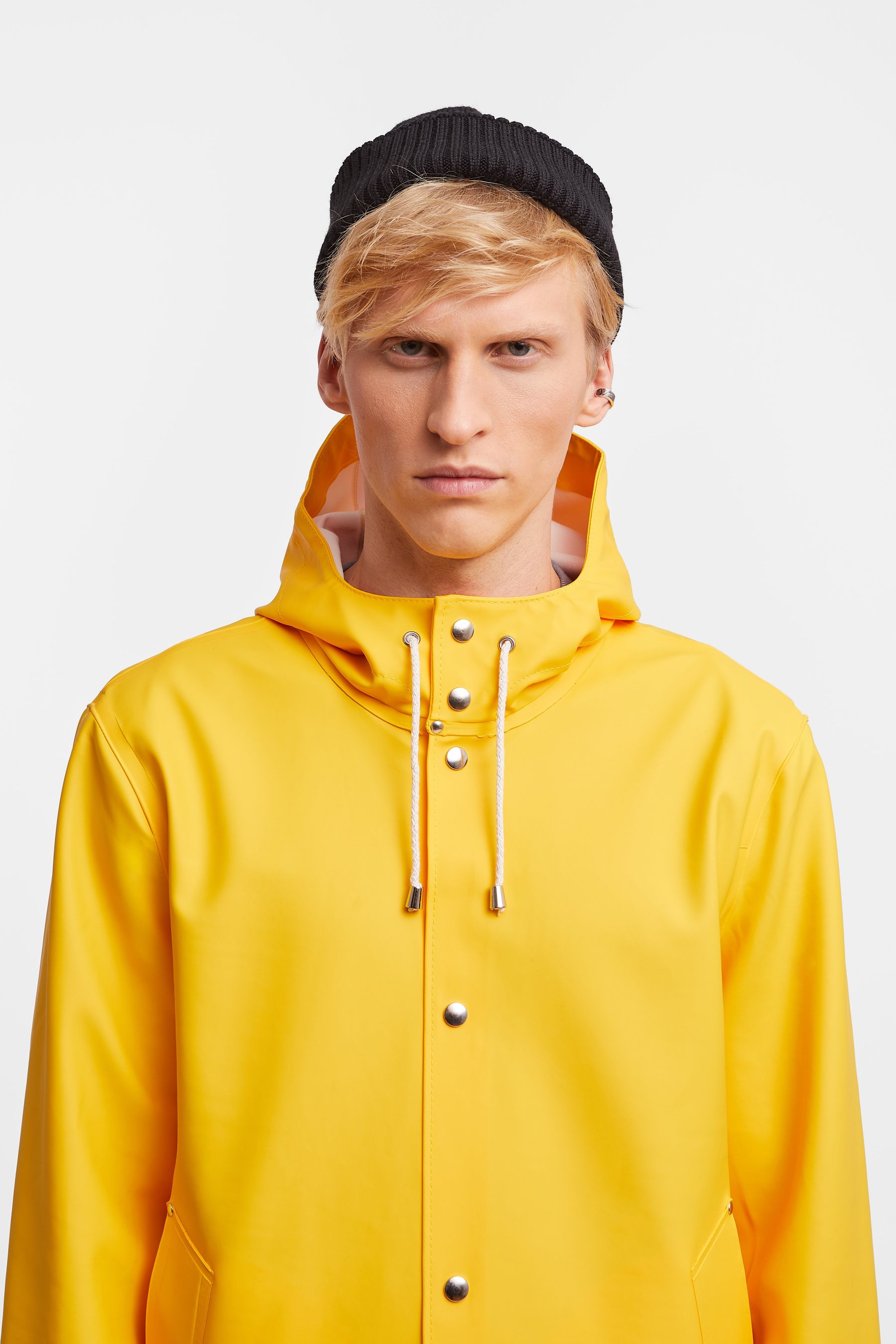 stutterheim stockholm raincoat yellow women jackets raincoats