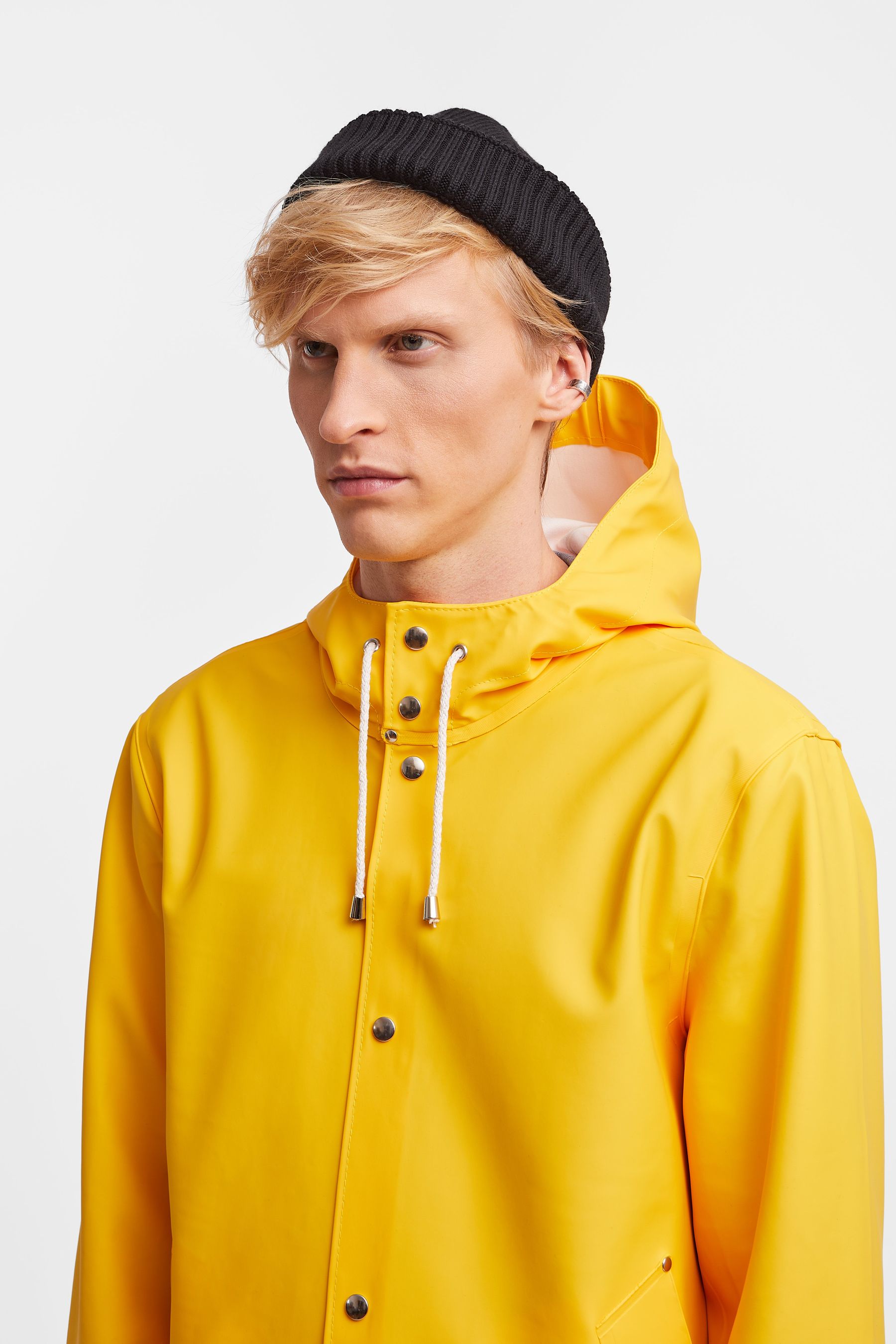 stutterheim stockholm raincoat yellow women jackets raincoats