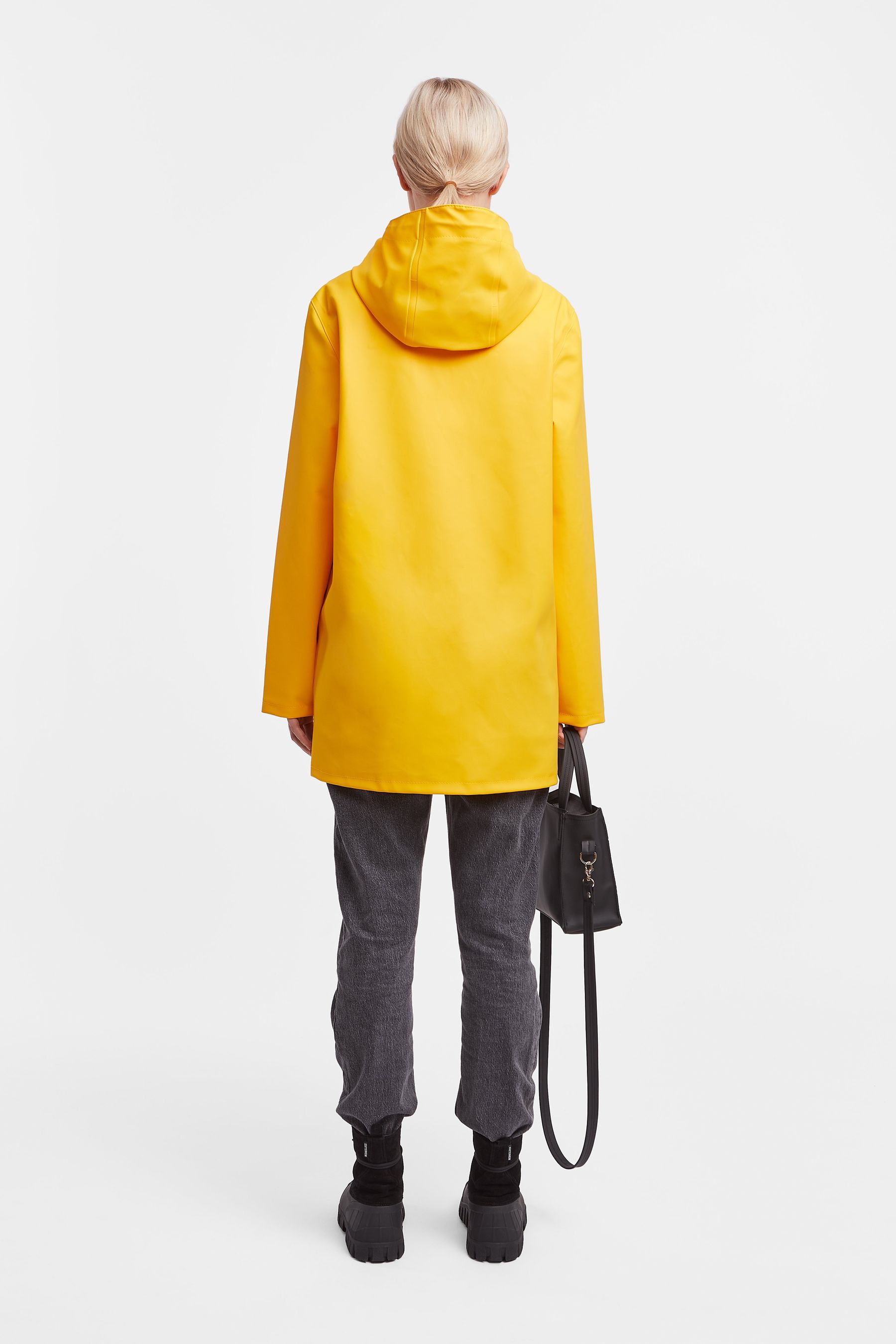 stutterheim stockholm raincoat yellow women jackets raincoats